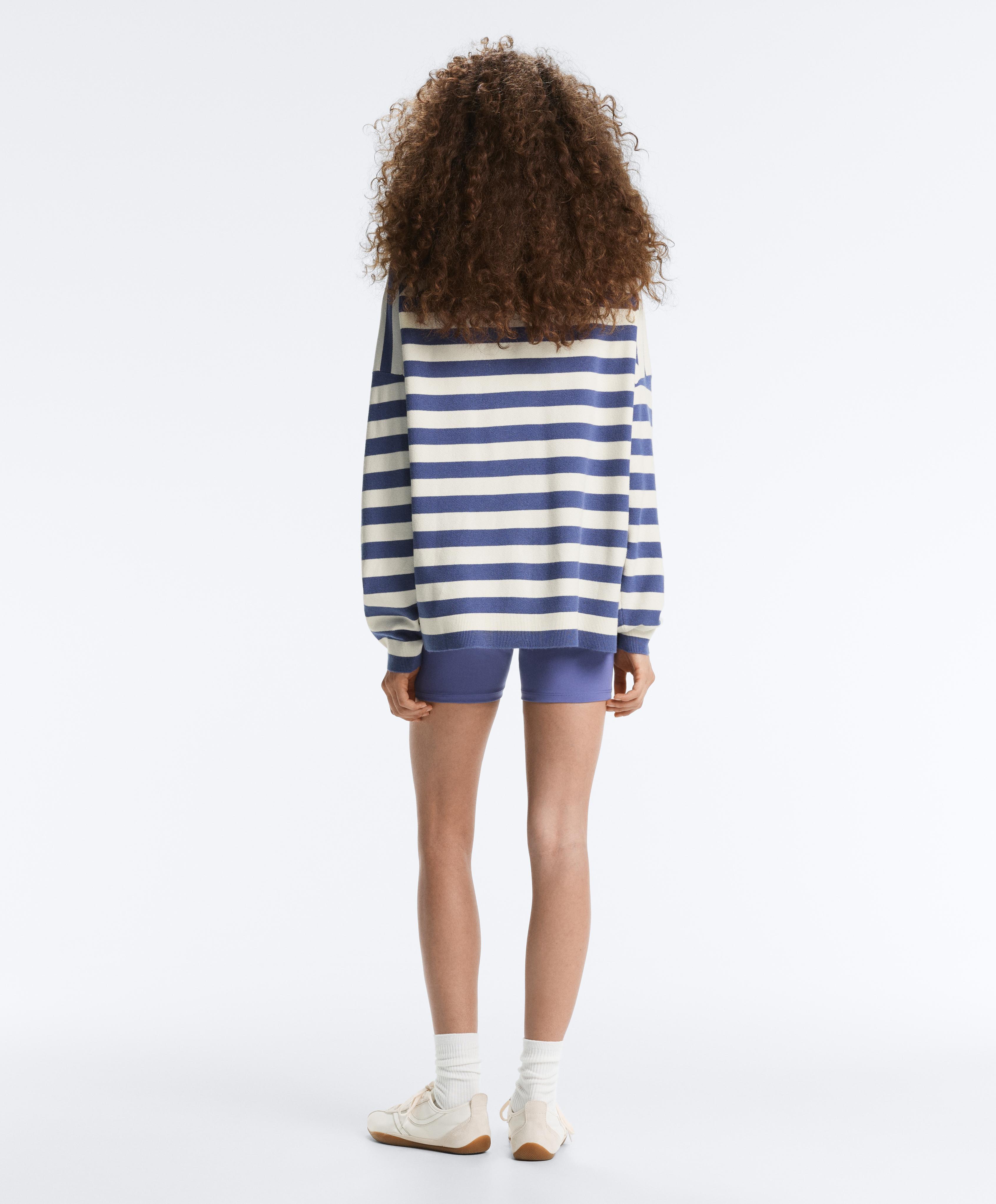 Striped knit jumper — PALE ECRU
