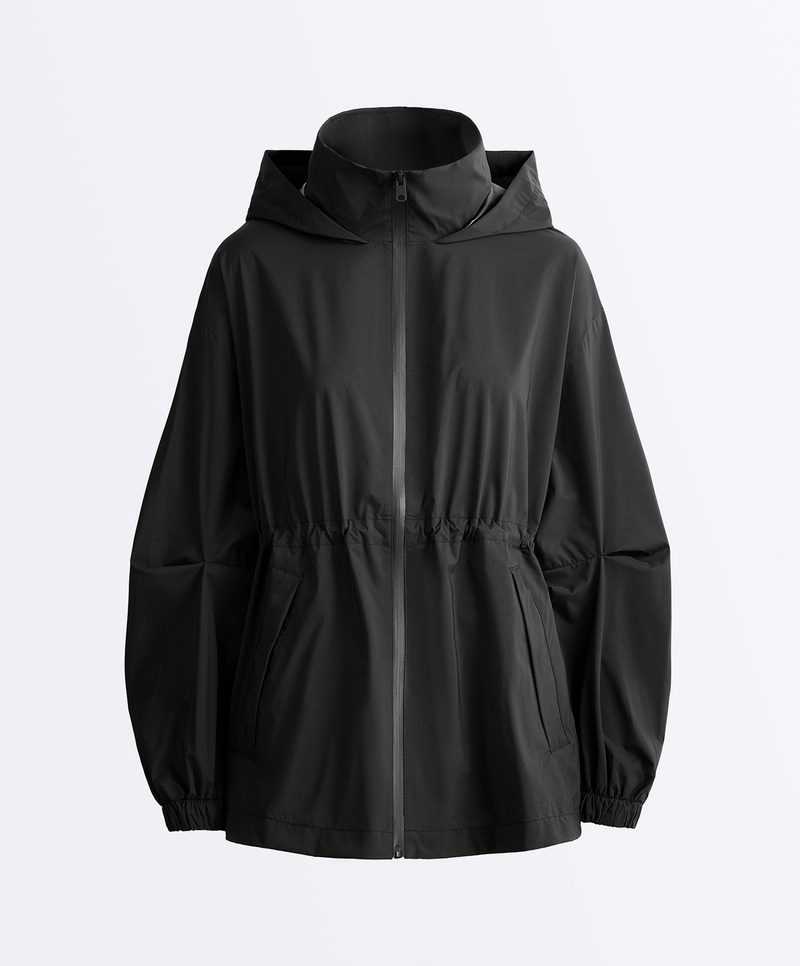 Super extra lightweight 10k packable waterproof jacket — BLACK