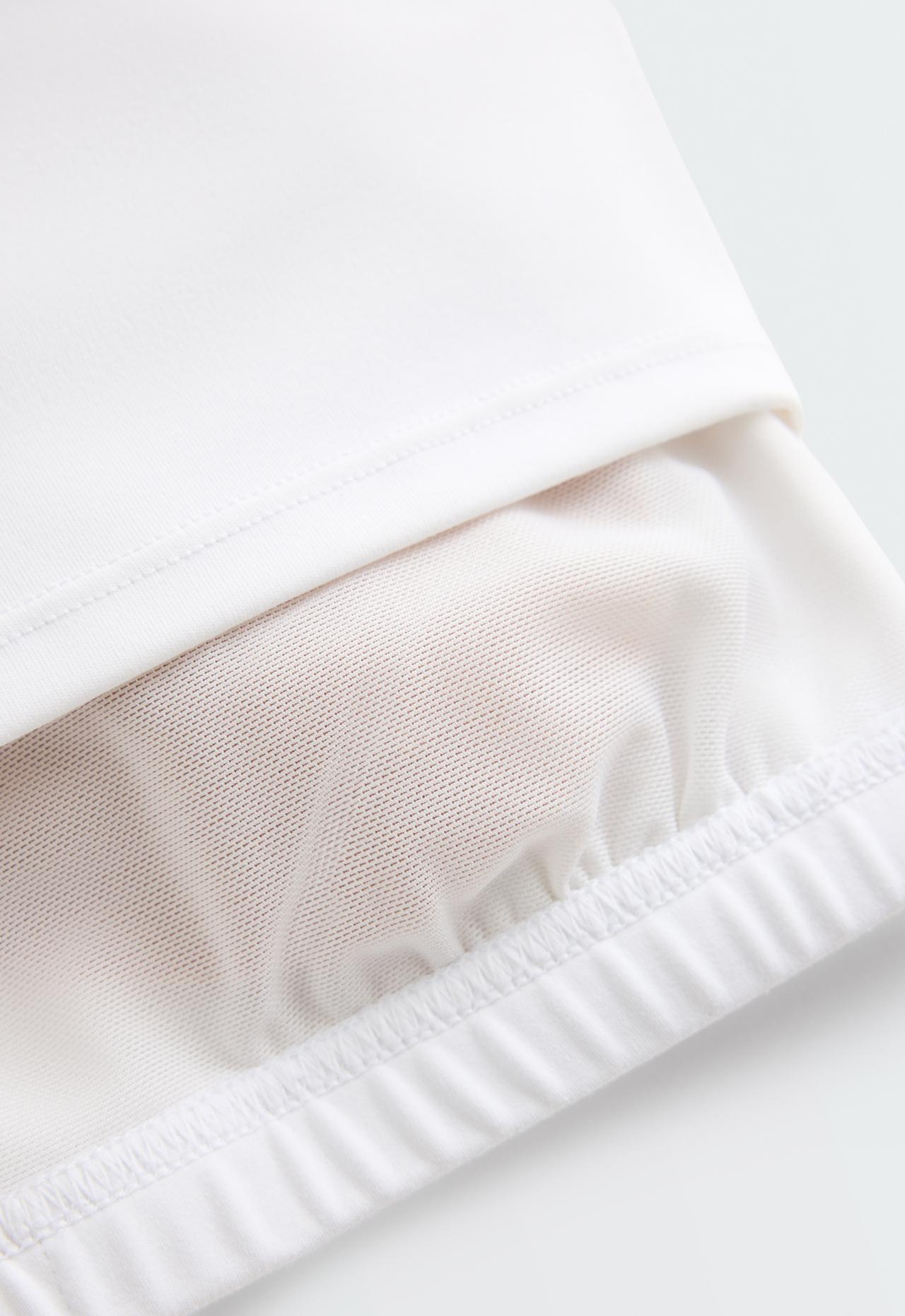 Comfortlux adjustable-strap tank top — WHITE 