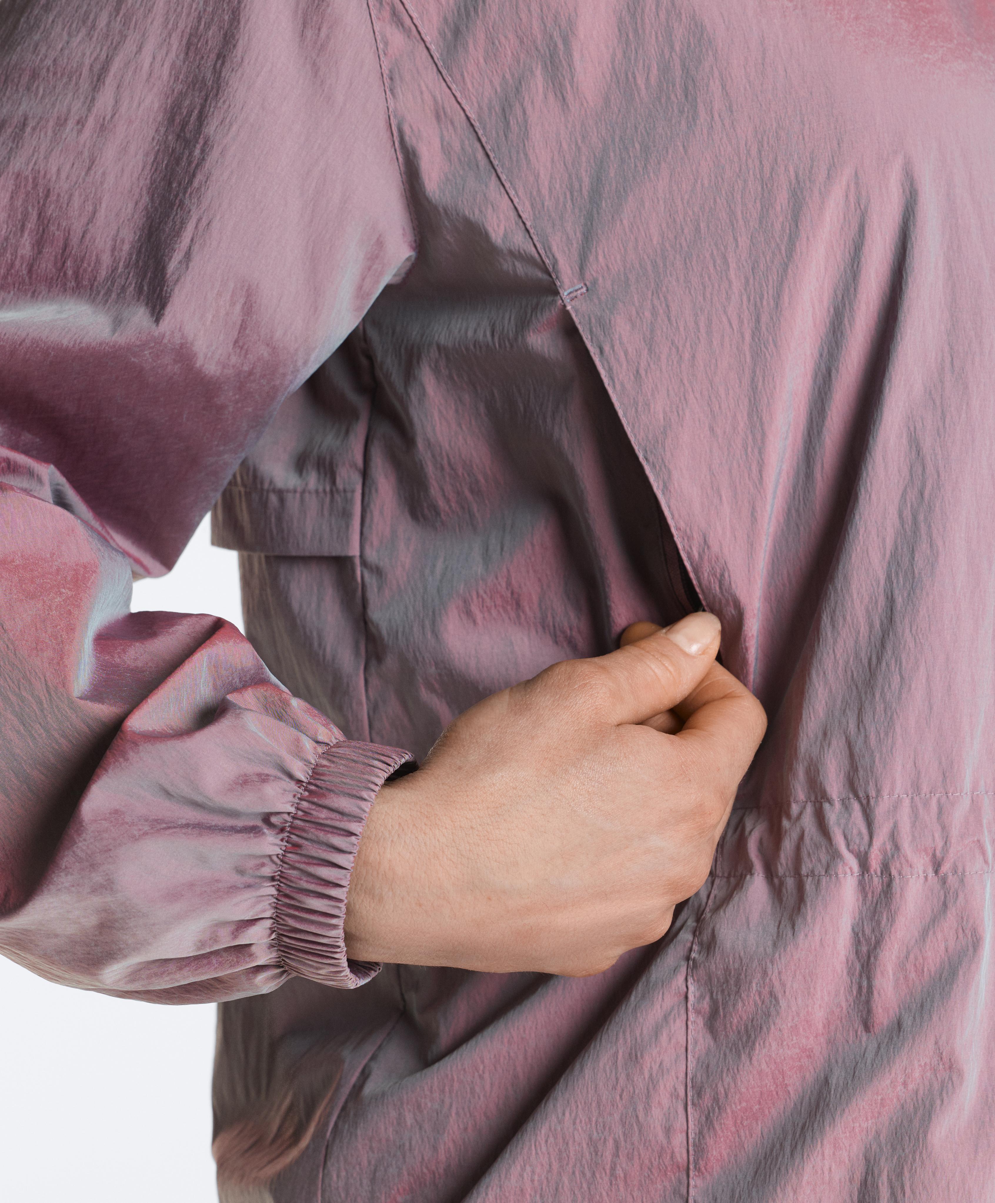 Iridescent Track jacket — WASHED PURPLE