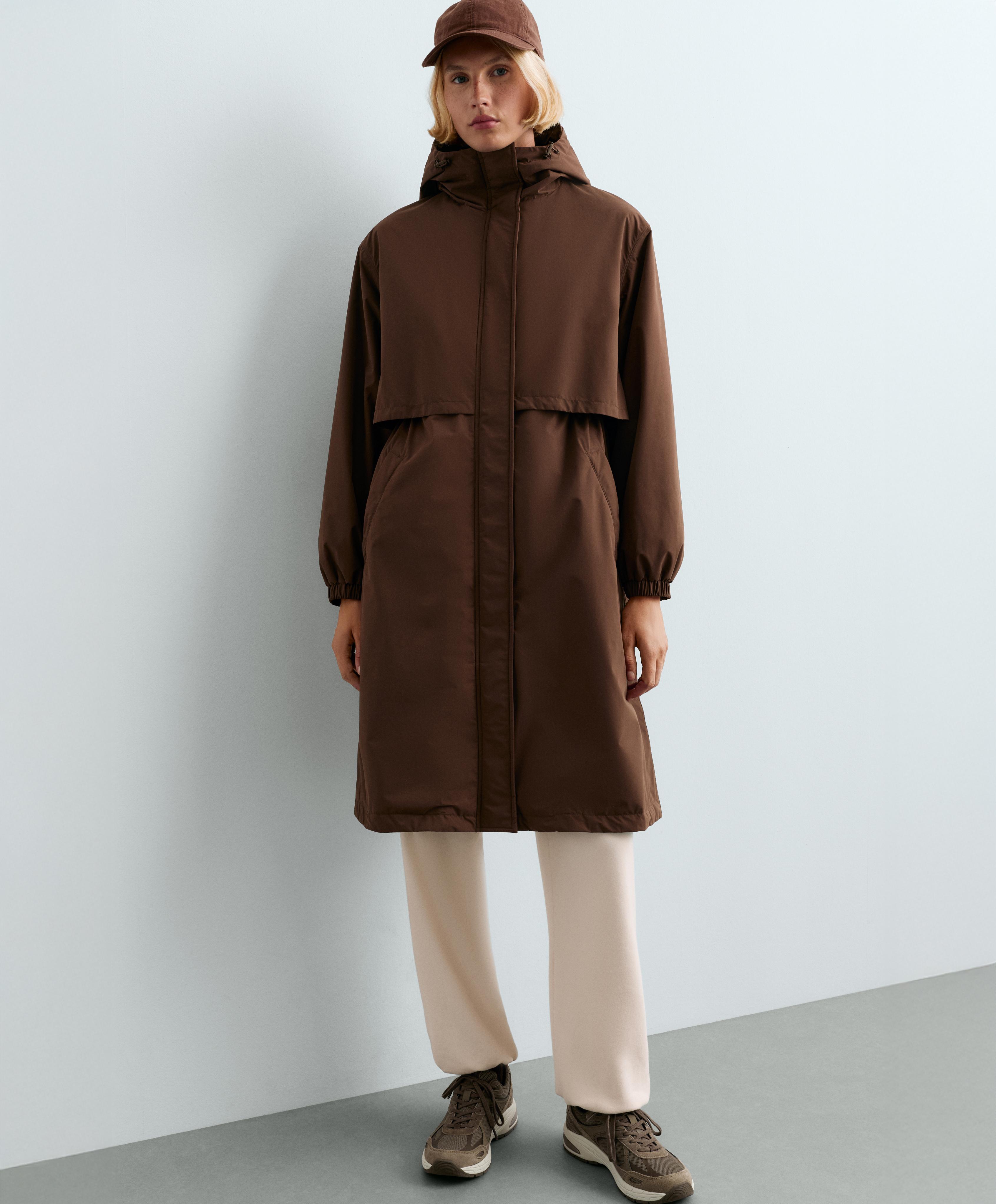 FELLEX® AEROGEL 10K waterproof long padded jacket — BROWN