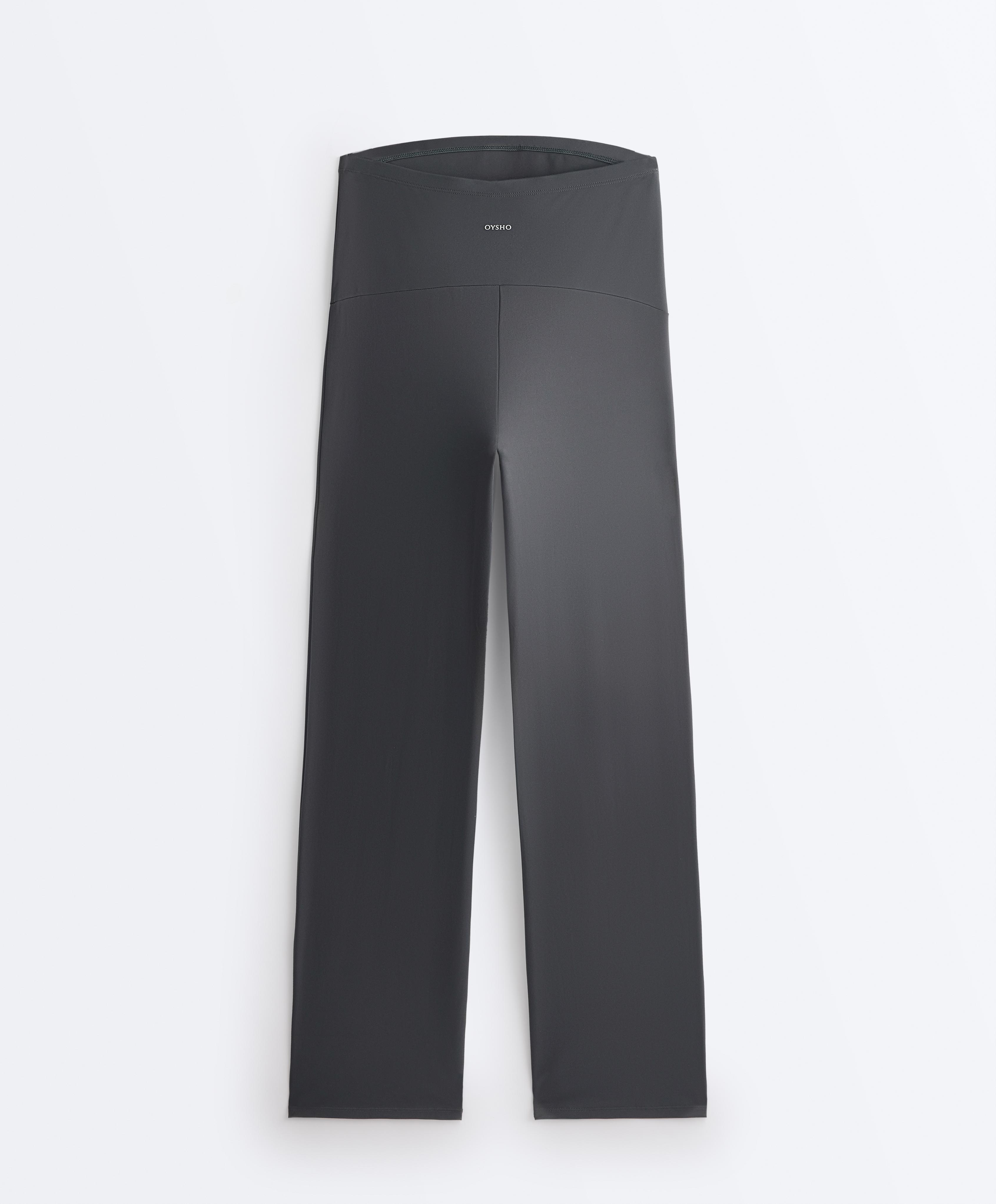 Comfortlux maternity straight-leg trousers — ASPHALT