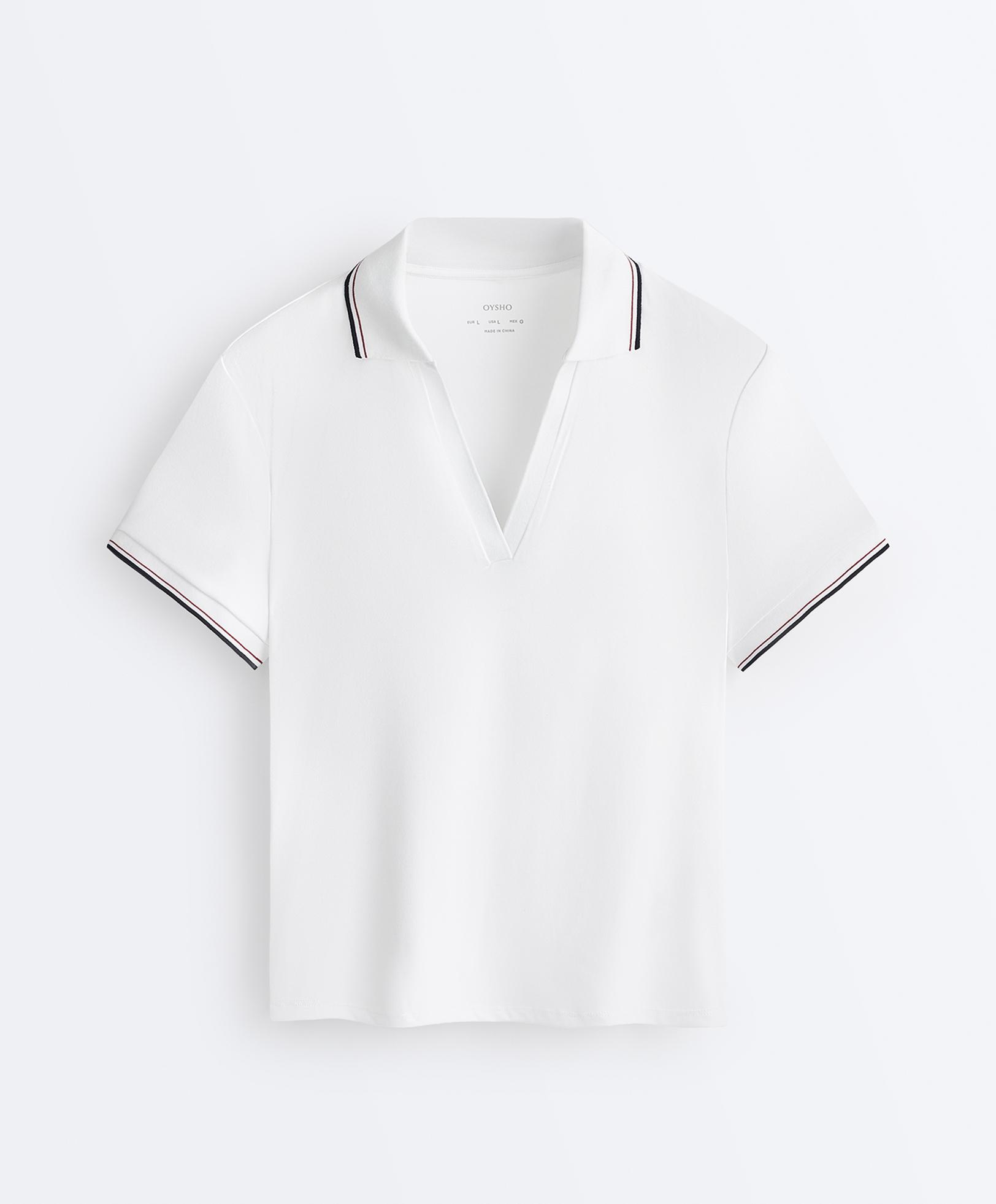 Comfortlux short sleeve polo shirt — WHITE