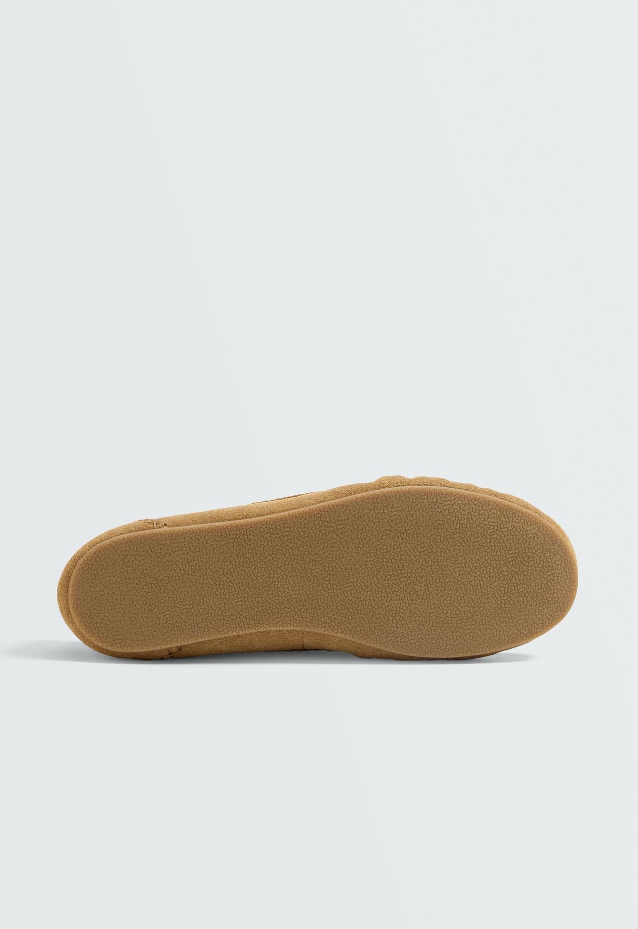Leather tassel loafer — TOASTED BROWN