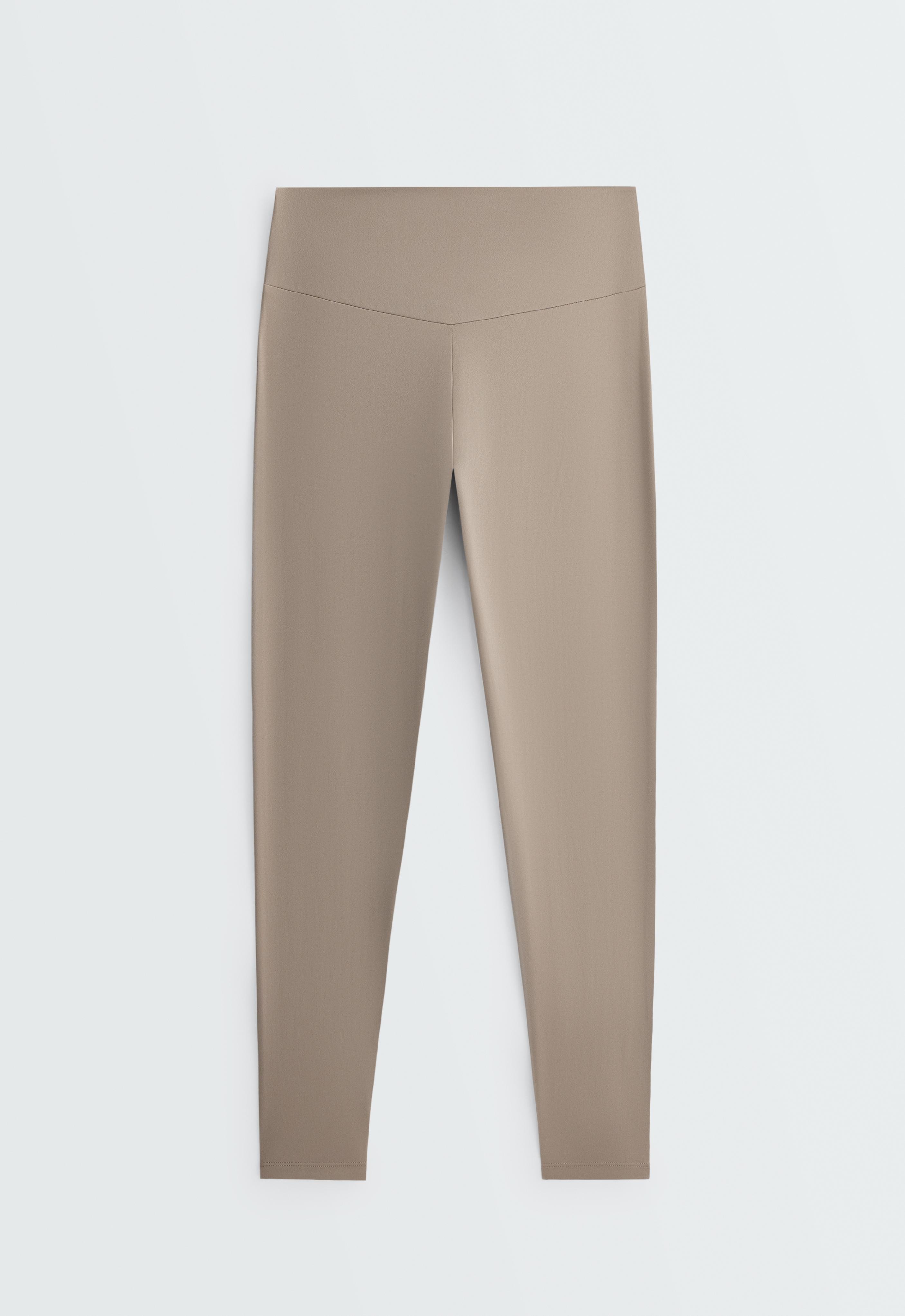 Comfortlux high-waisted ankle-length leggings — DARK MINK