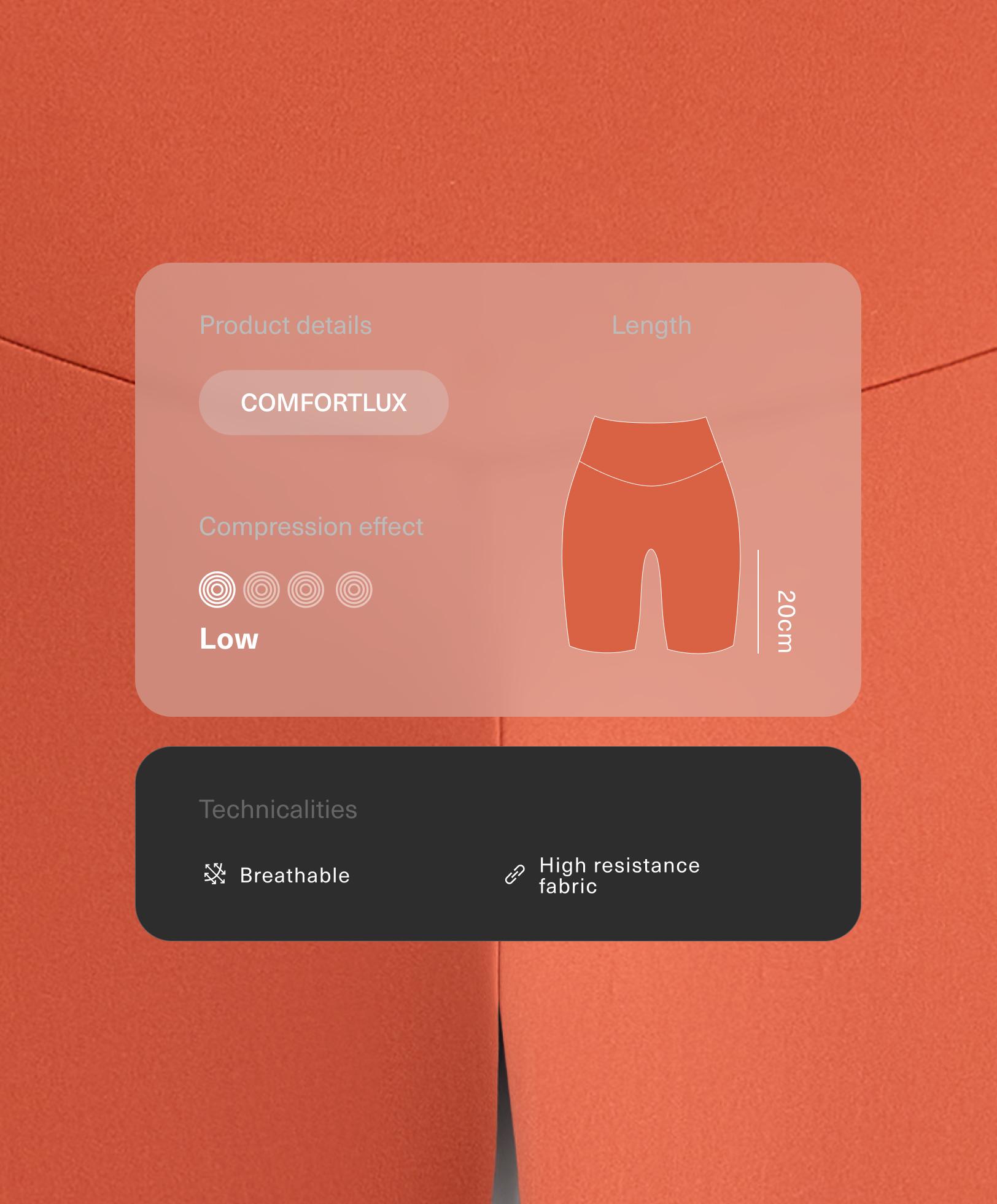 لغينغ فوق الركبة Comfortlux بخصر عالٍ 20 سم لغينغ فوق الركبة Comfortlux بخصر عالٍ 20 سم