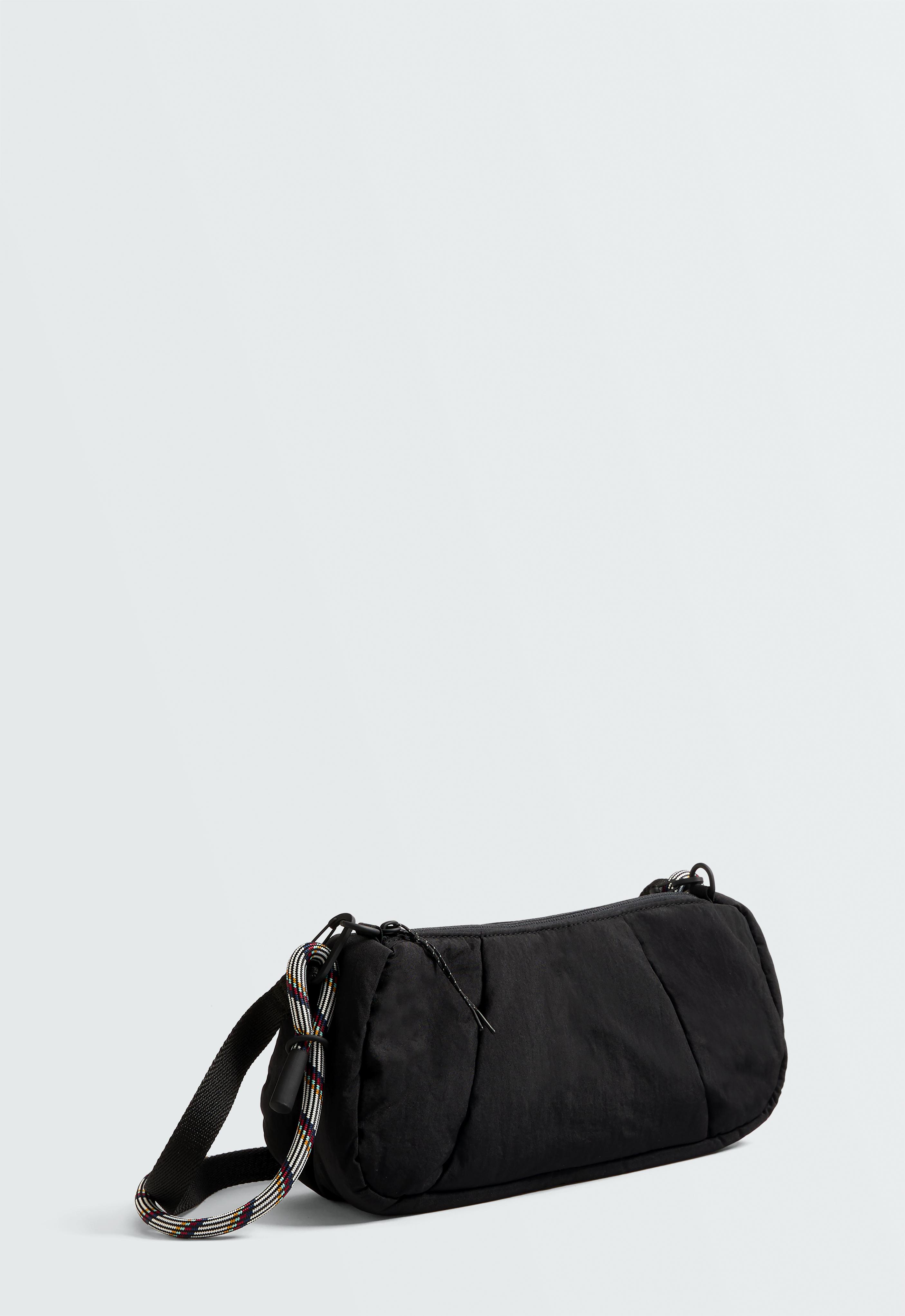 Padded crossbody bag — BLACK