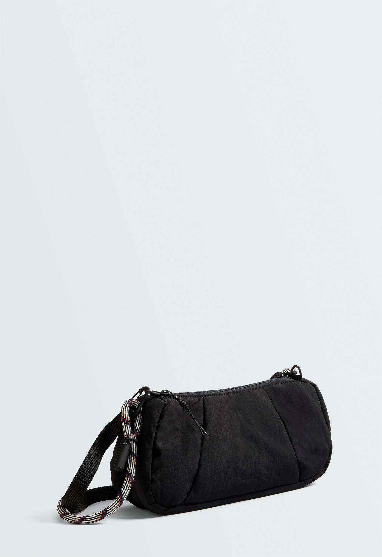 Padded crossbody bag — BLACK