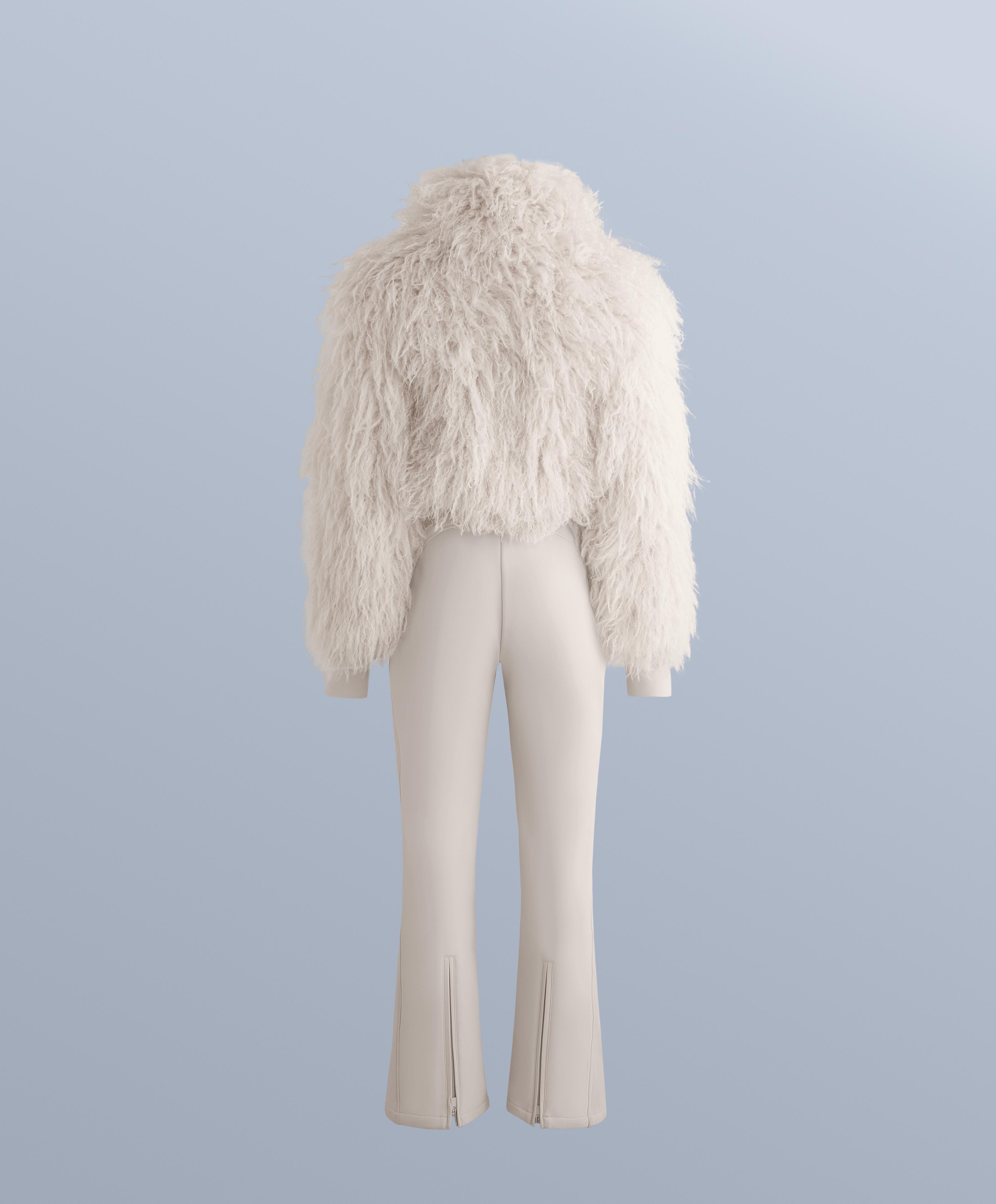 Water-resistant 2-in-1 removable flare stretch SKI jumpsuit — PALE MINK