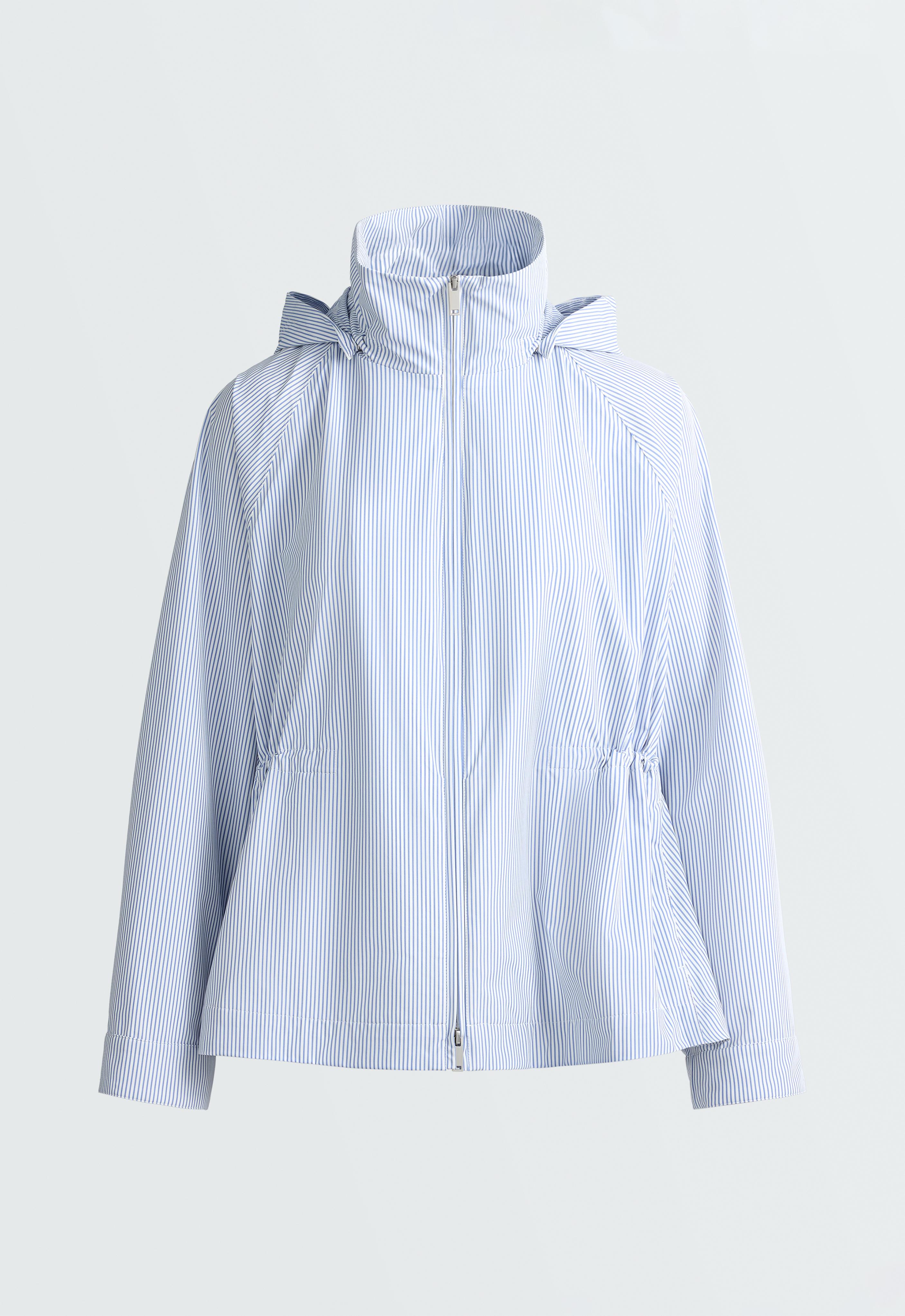 Extra lightweight 10k waterproof striped jacket — PALE BLUE