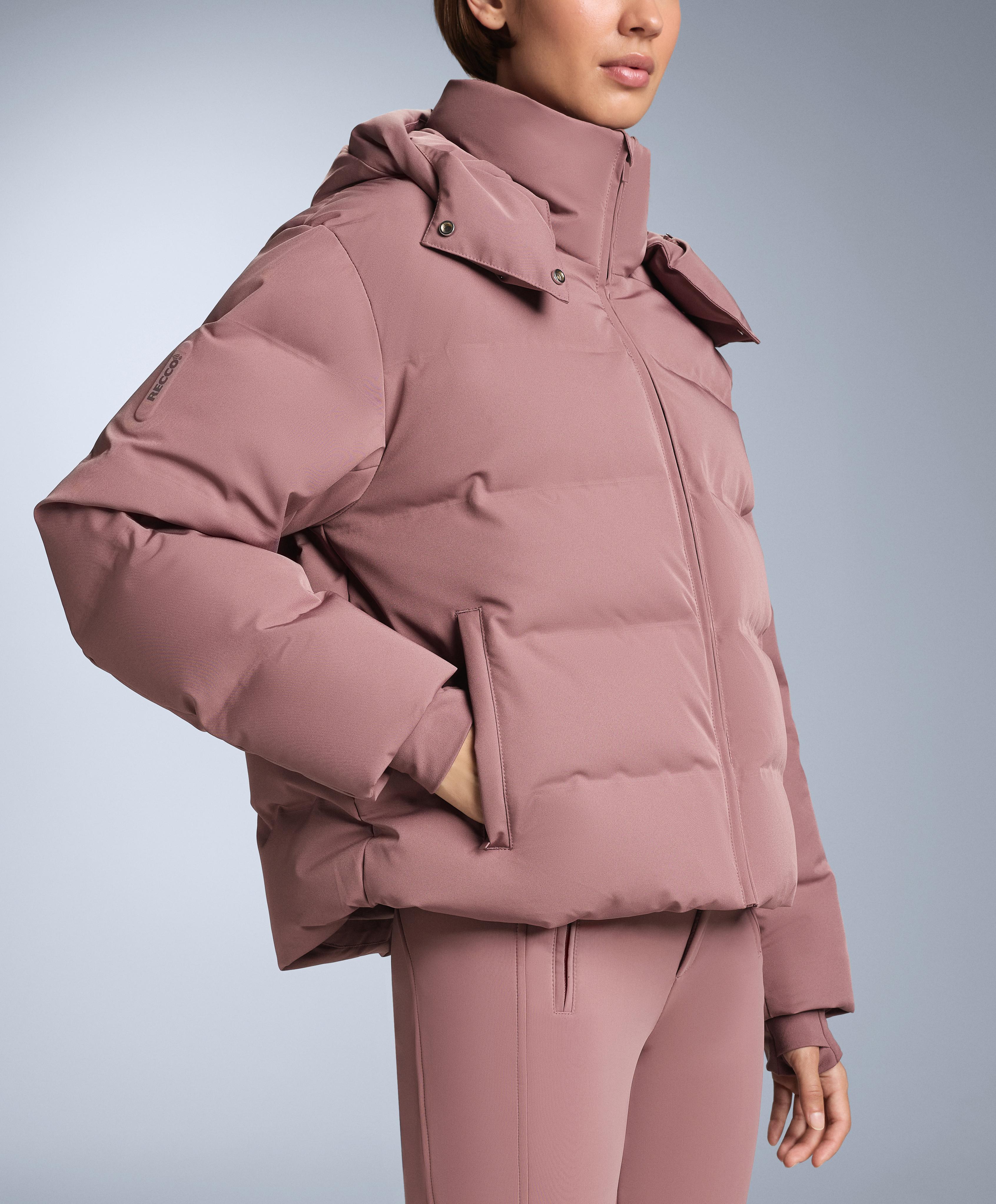 MINARDI PIUME SKI water-resistant 80% down and 20% feather jacket — PINK-MAUVE