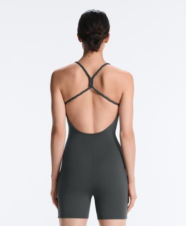 Comfortlux braided short jumpsuit — STEEL GREY 2
