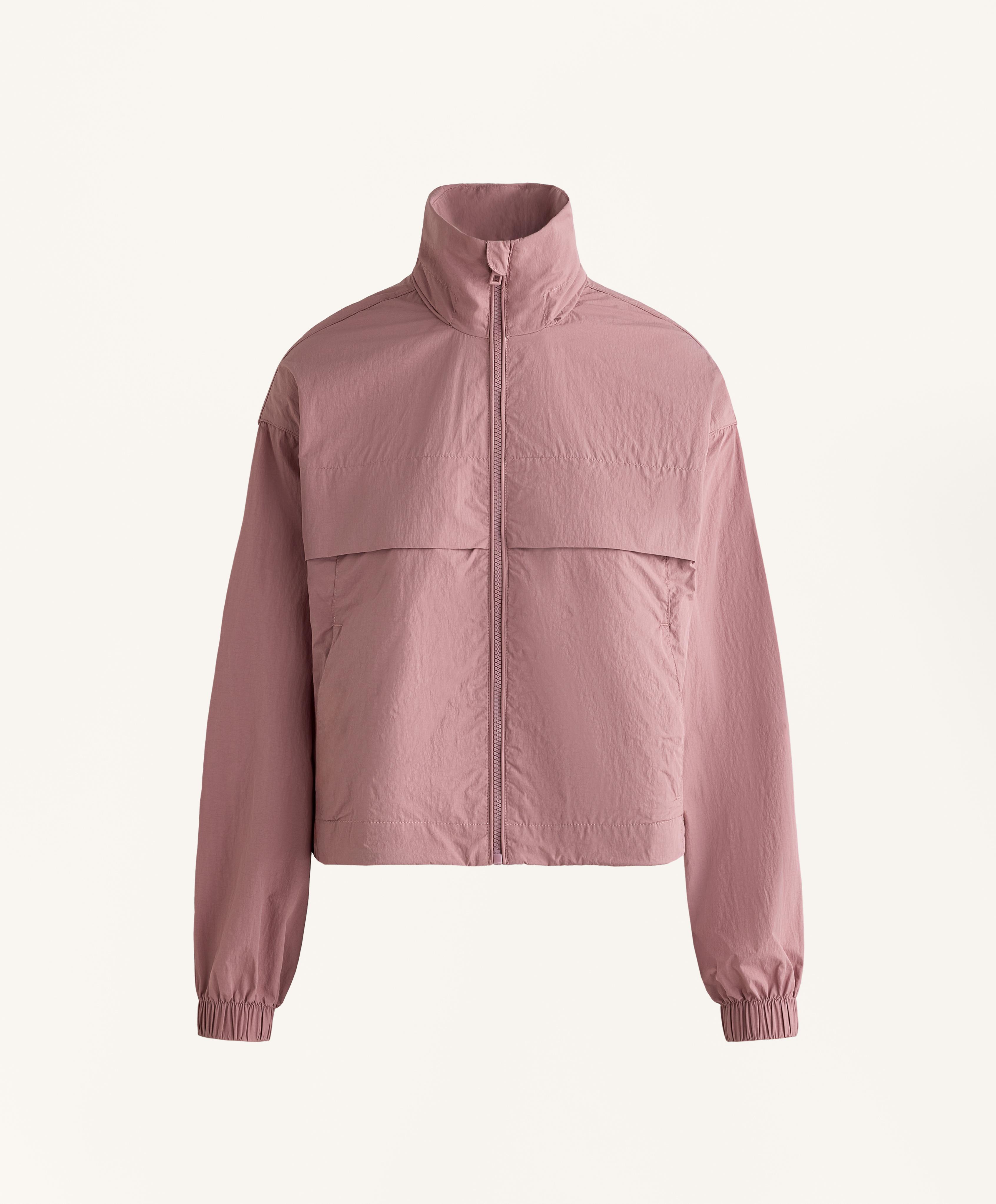 Water-repellent track jacket — SOFT PINK