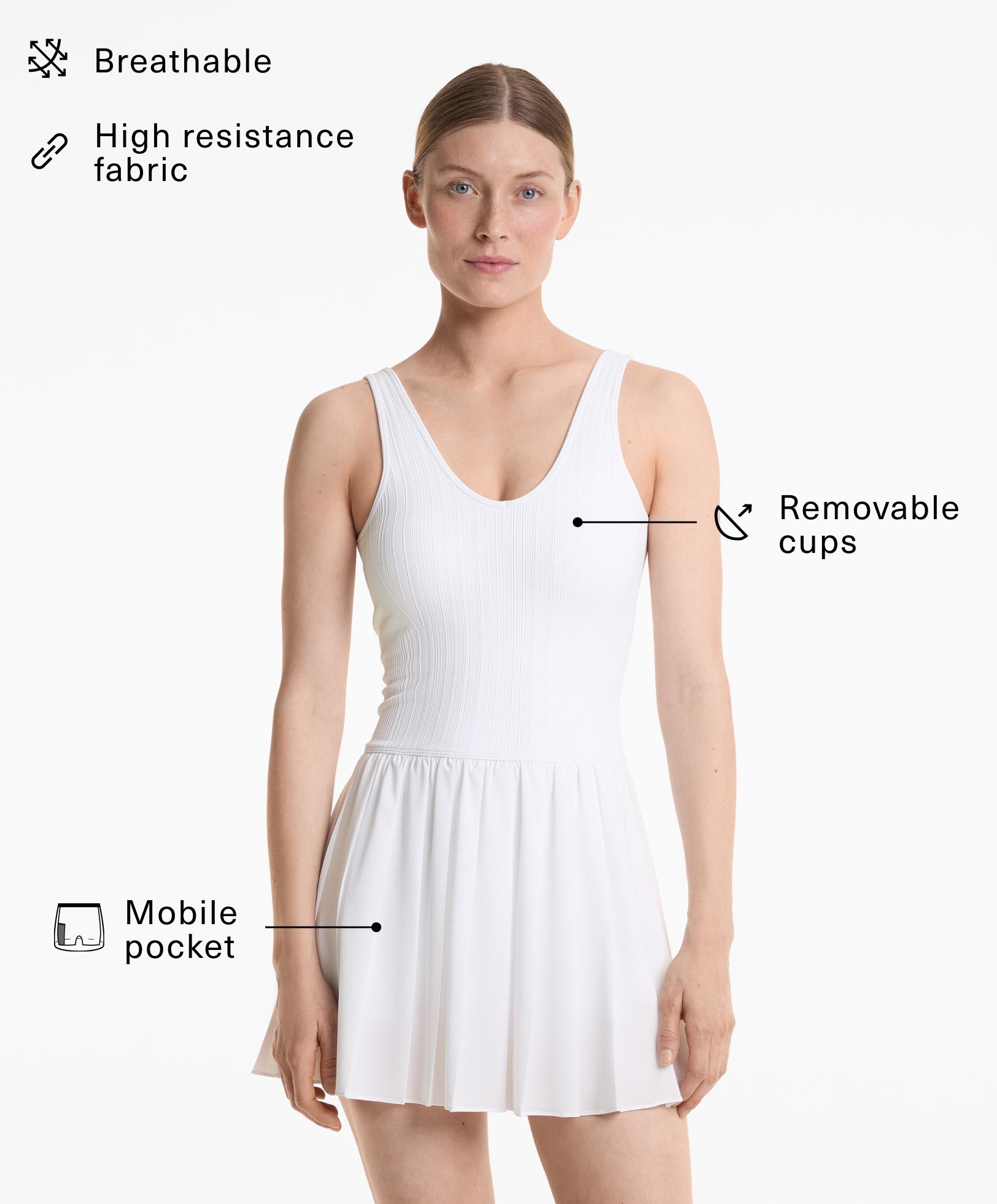 Robe courte plissée - Soldes Robe courte plissée - Soldes