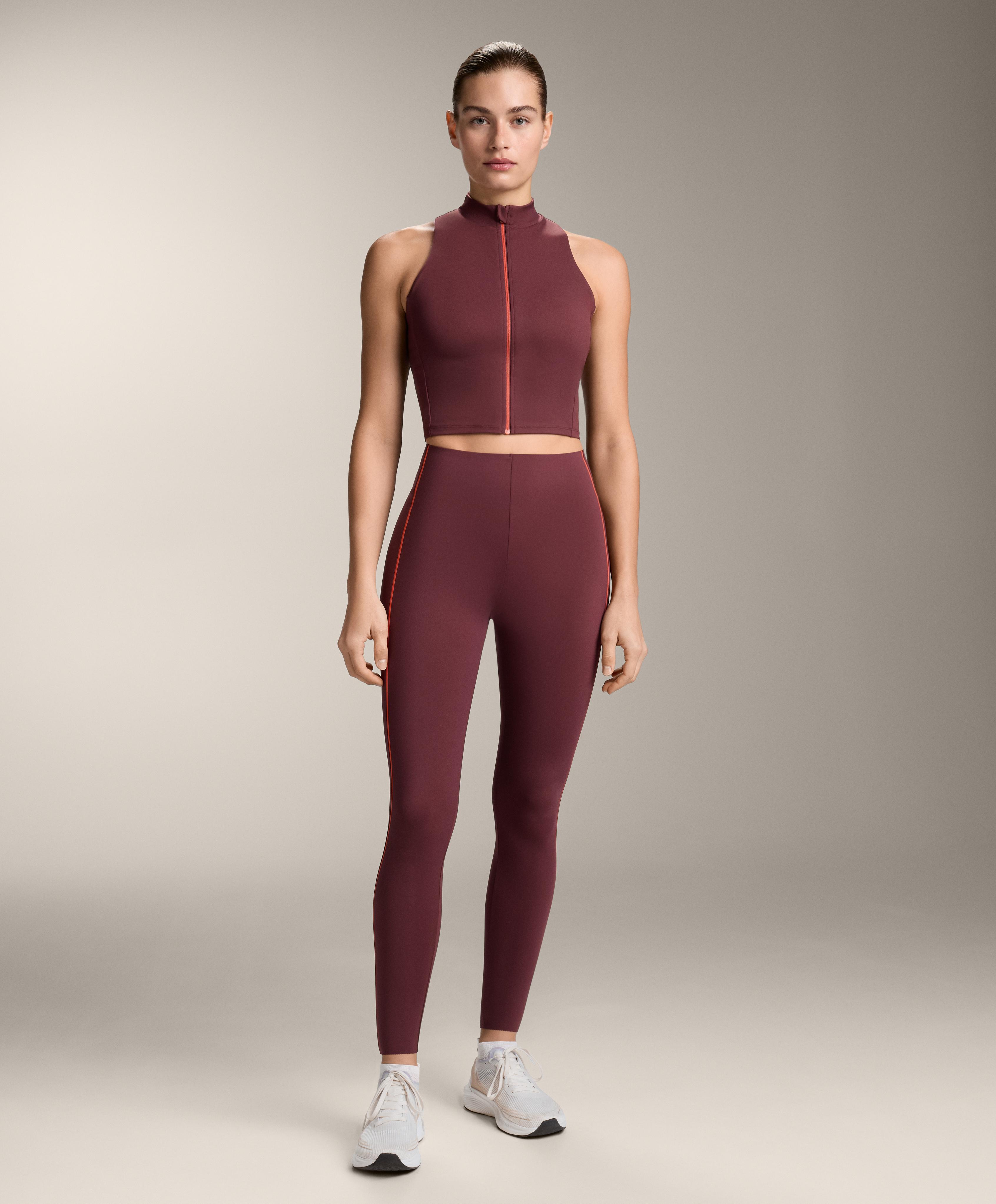 Maroon compressive core control total look - Sale
