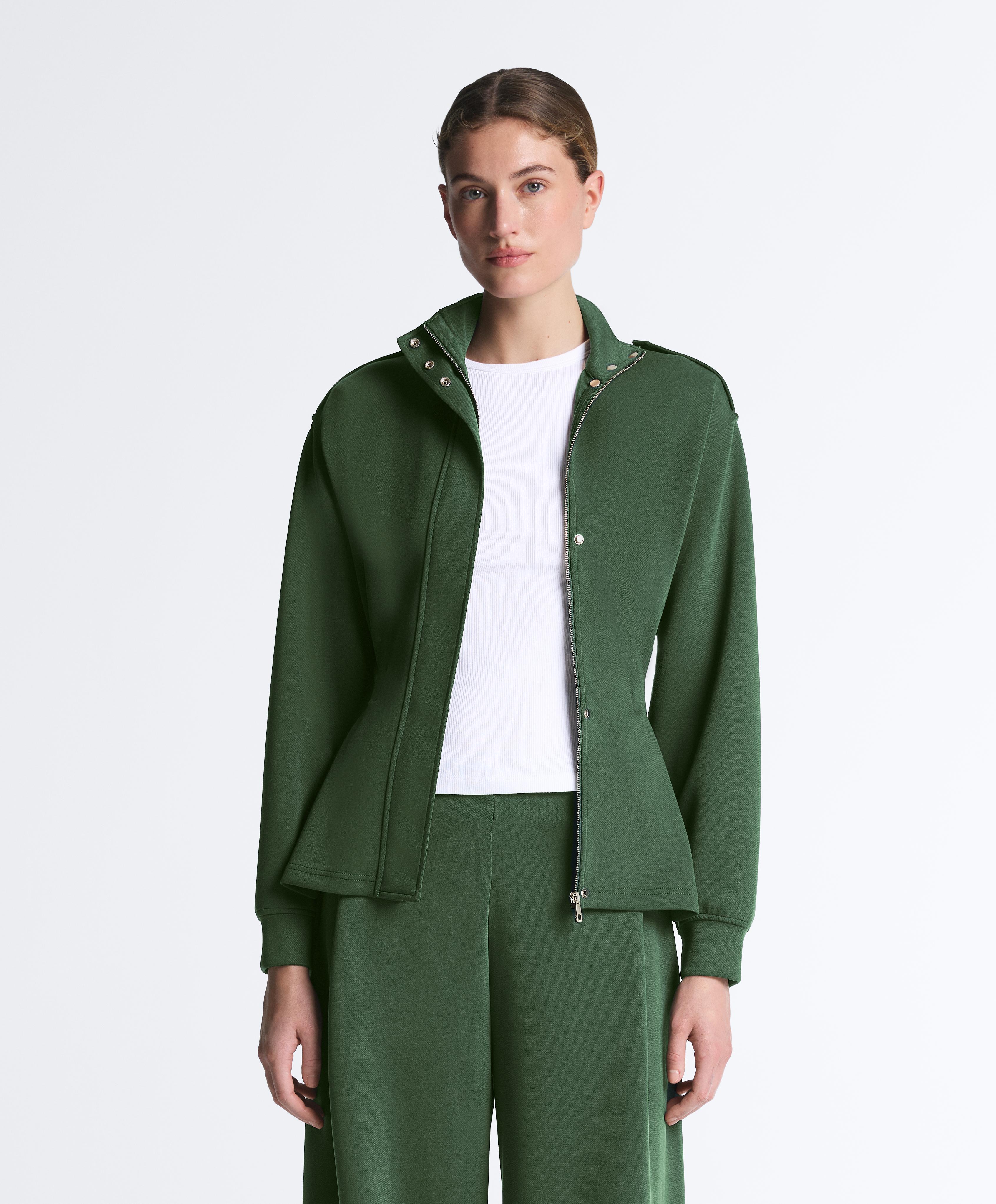 Tweill utility jacket with belt — GREEN