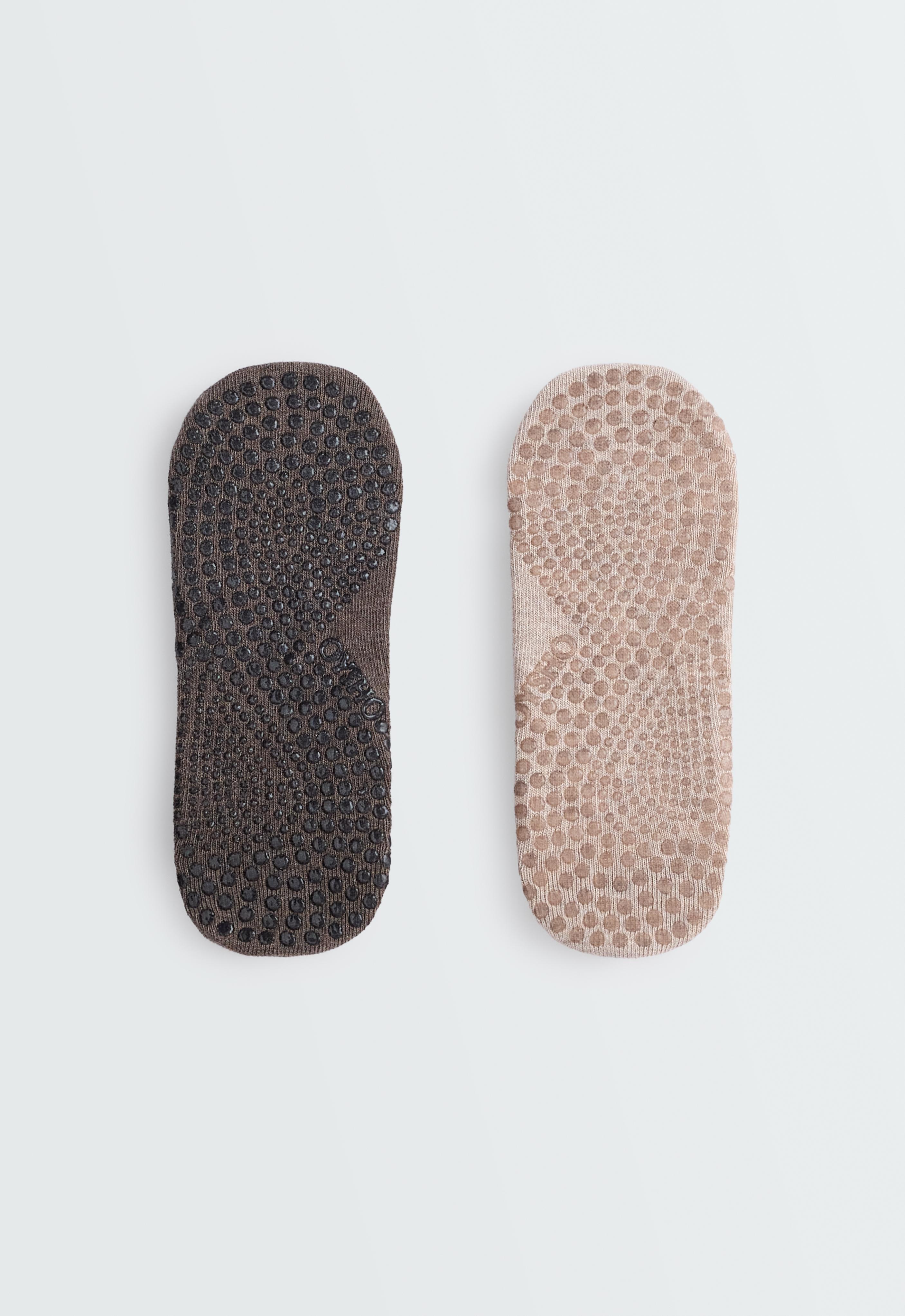 2 pairs of cotton blend crossover socks
