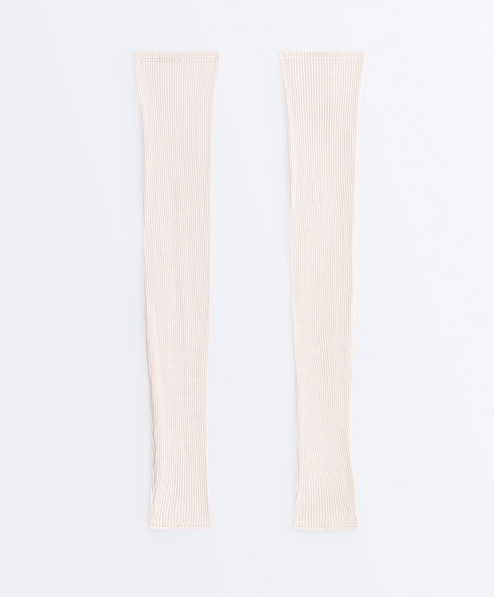 Modal blend legwarmers — ECRU
