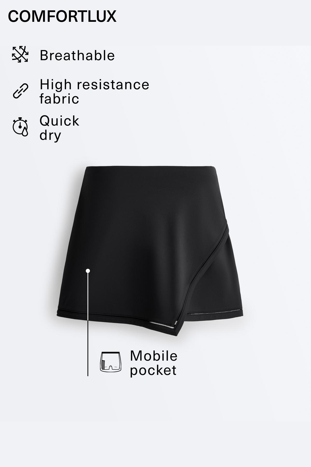 Comfortlux wrap skirt — LILAC