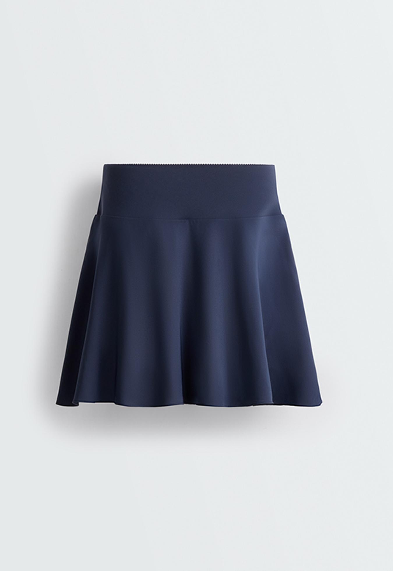 High rise Compressive skirt — NAVY BLUE