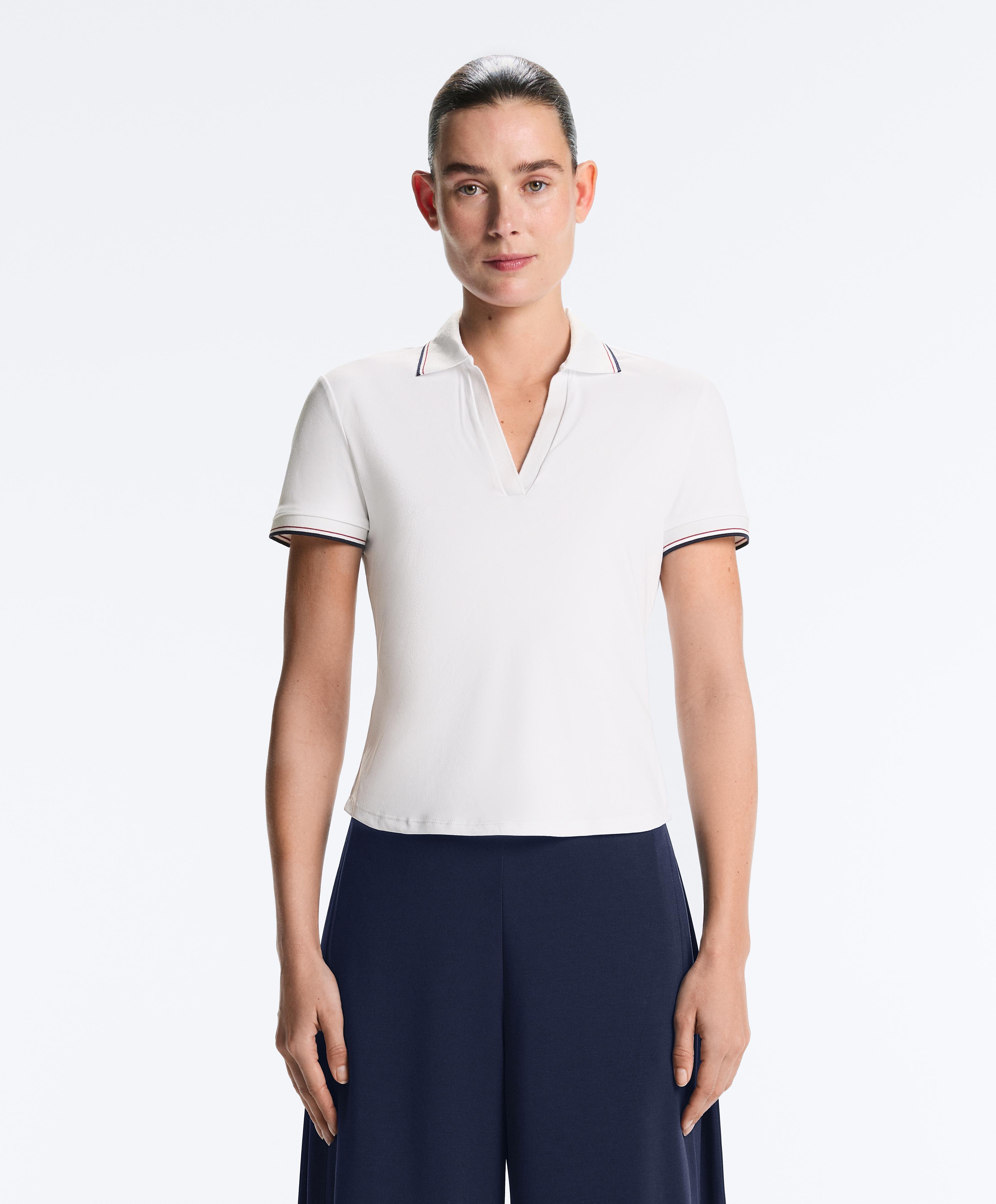 Comfortlux short sleeve polo shirt — WHITE 