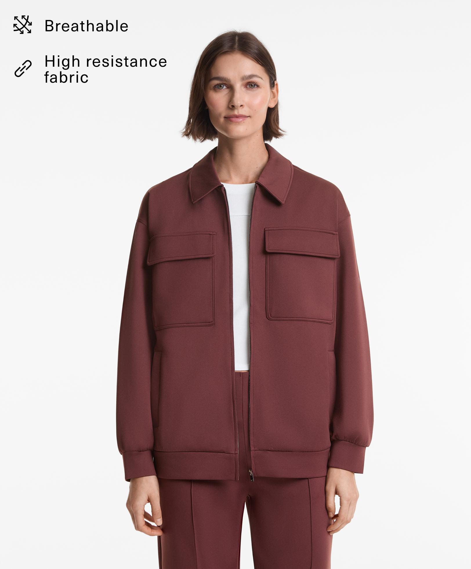 Veste effet néoprène