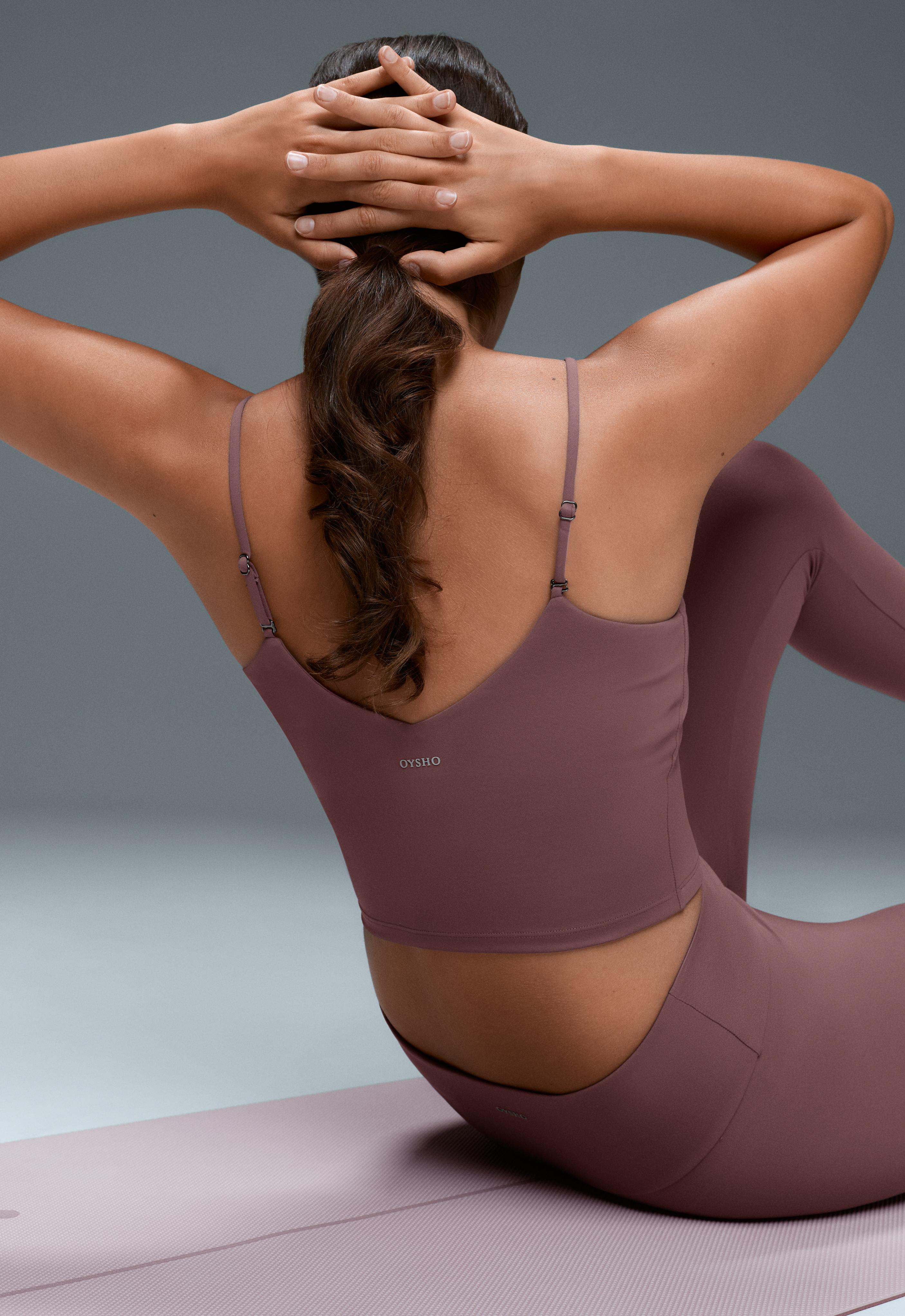 Comfortlux tank top with adjustable straps — MAUVE-TAUPE