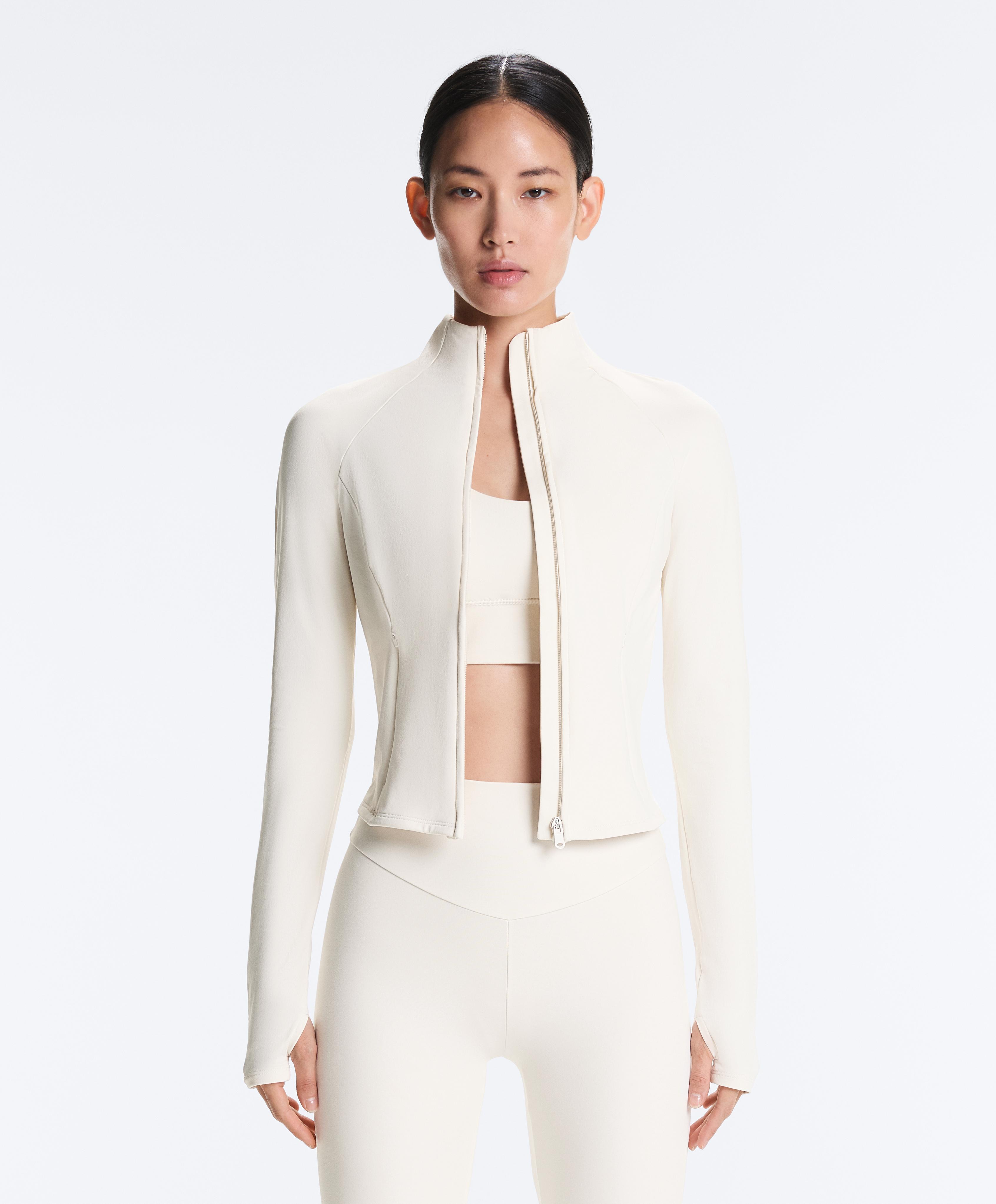 Light warm technical jacket — PALE ECRU