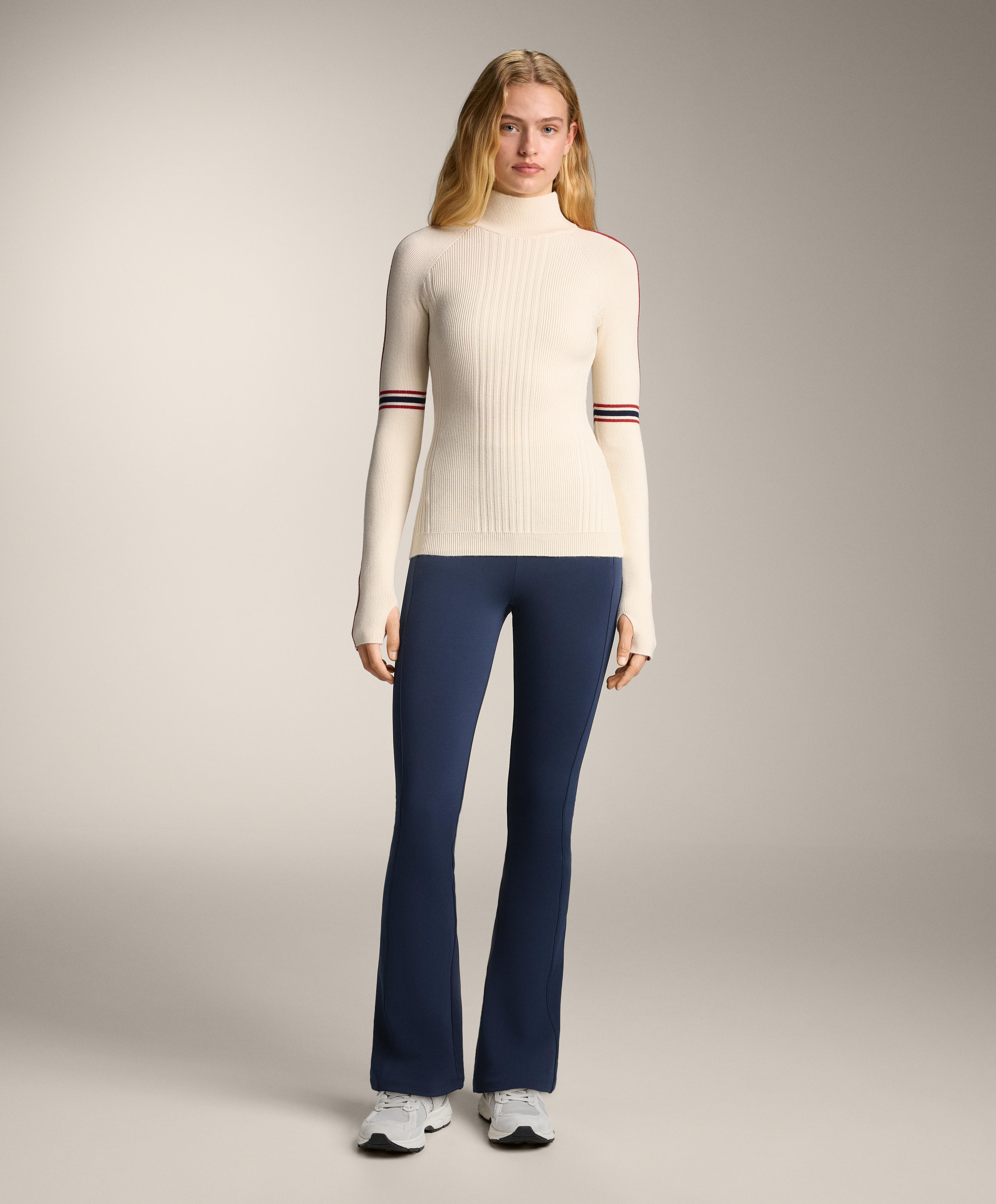 Thermal base layer knit T-shirt with contrast details Thermal base layer knit T-shirt with contrast details