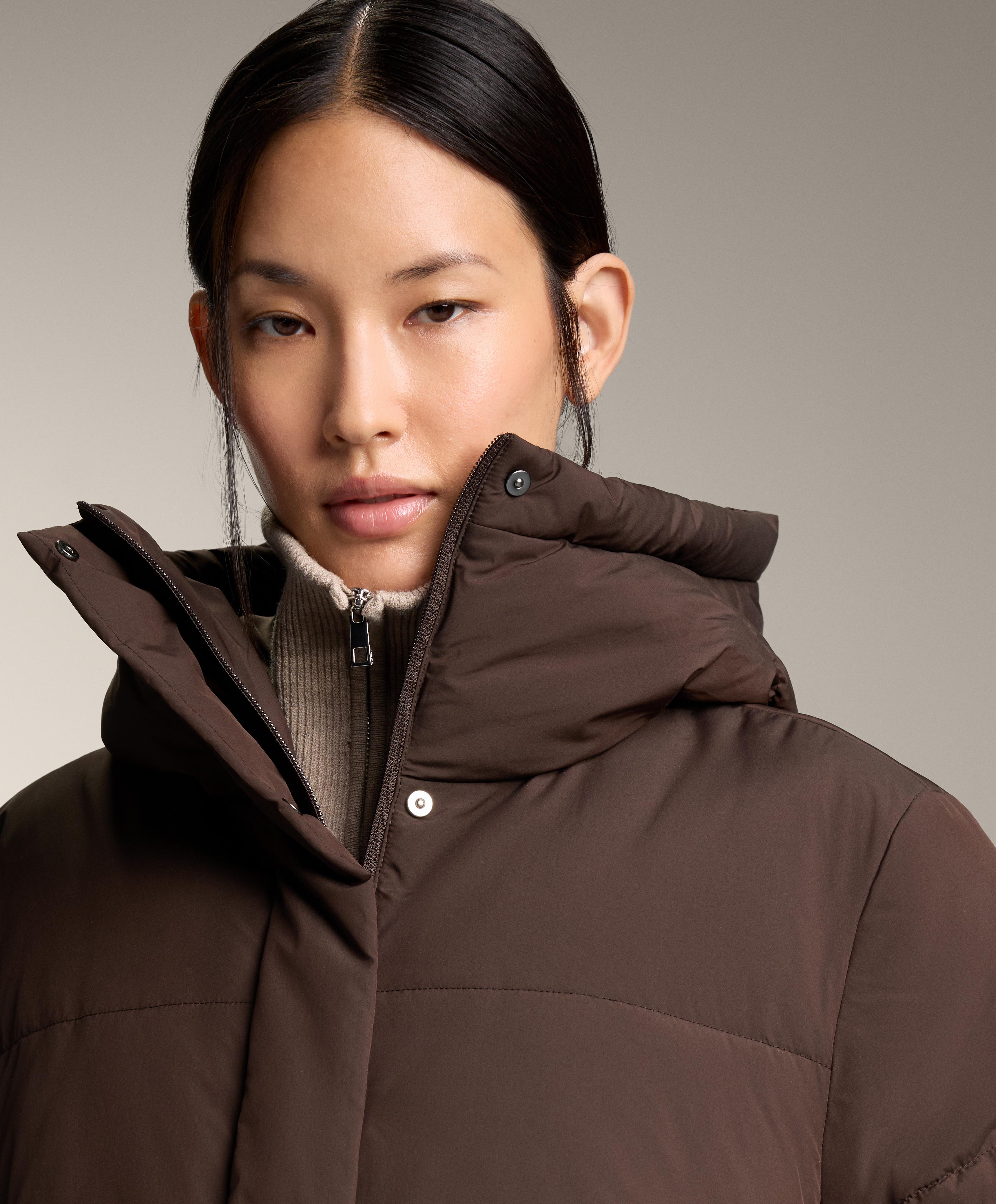 Primaloft® water-repellent padded jacket — DARK REDDISH‑BROWN