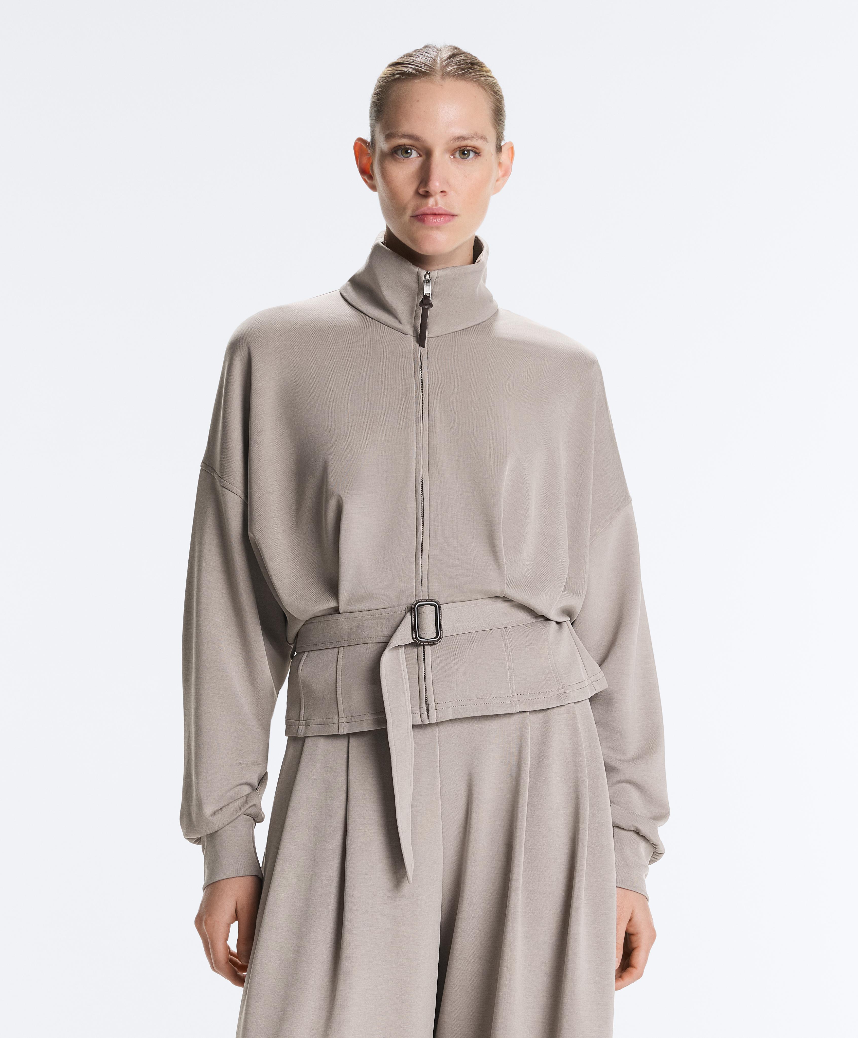 Куртка-корсет з поясом з м'якої тканини modal Куртка-корсет з поясом з м'якої тканини modal