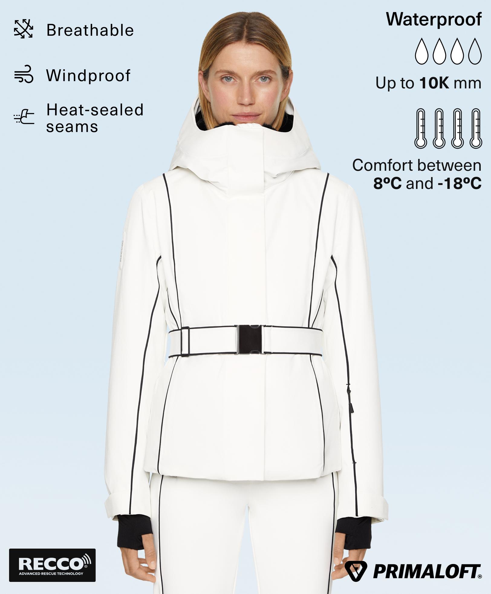 Primaloft® SKI waterproof padded jacket with piping