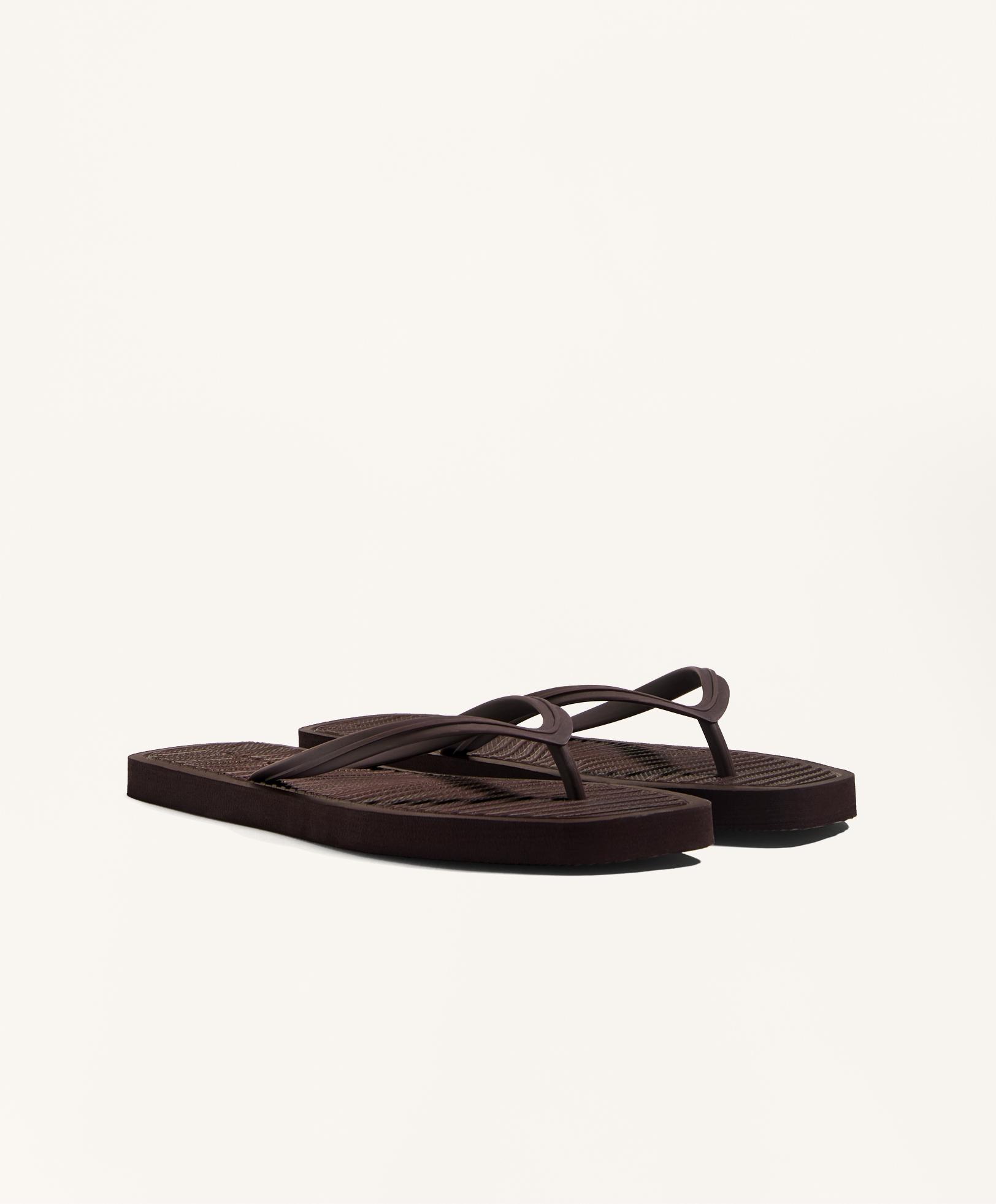 Textured beachwear sandals - Sale