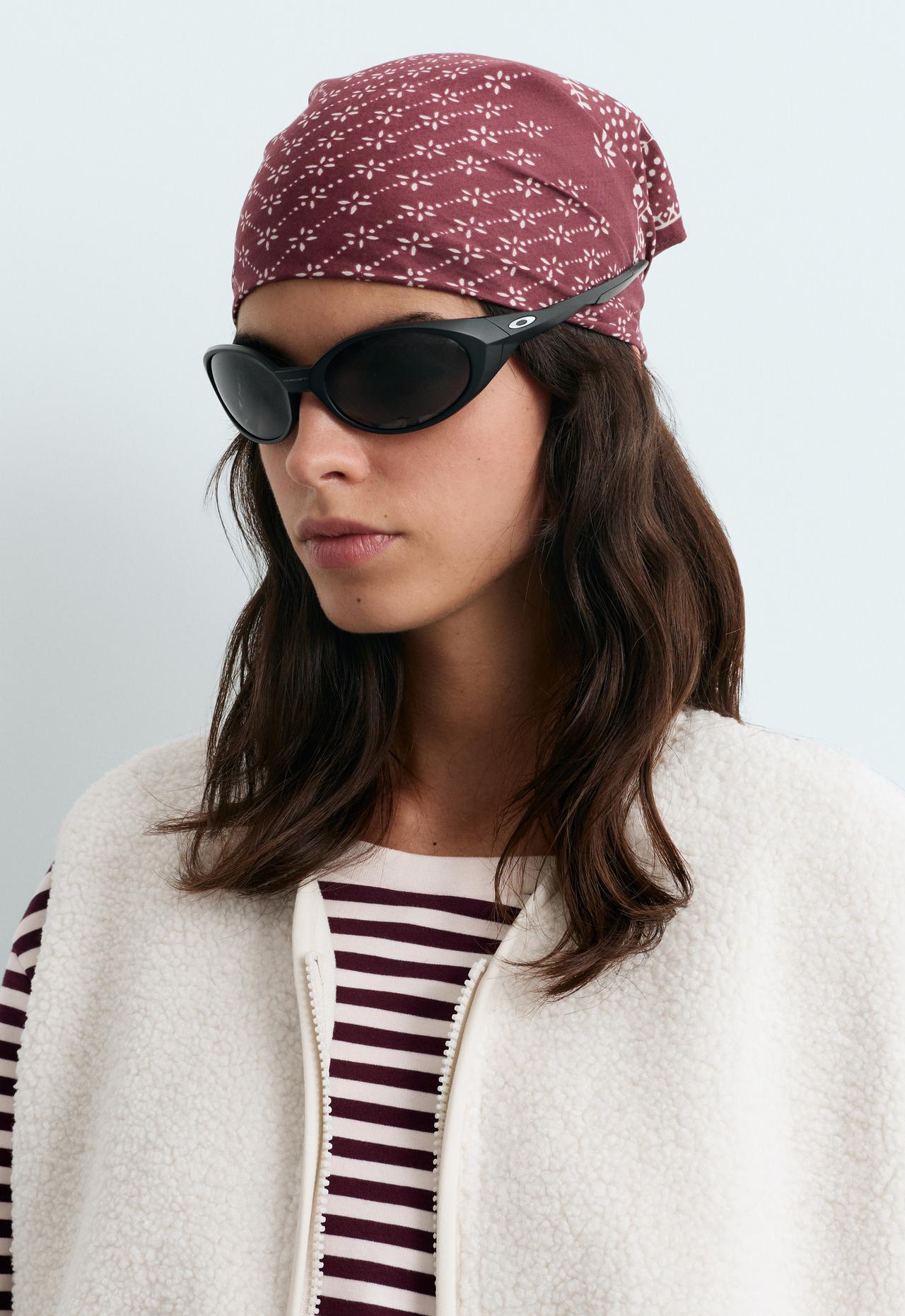 100% cotton print bandana — BURGUNDY
