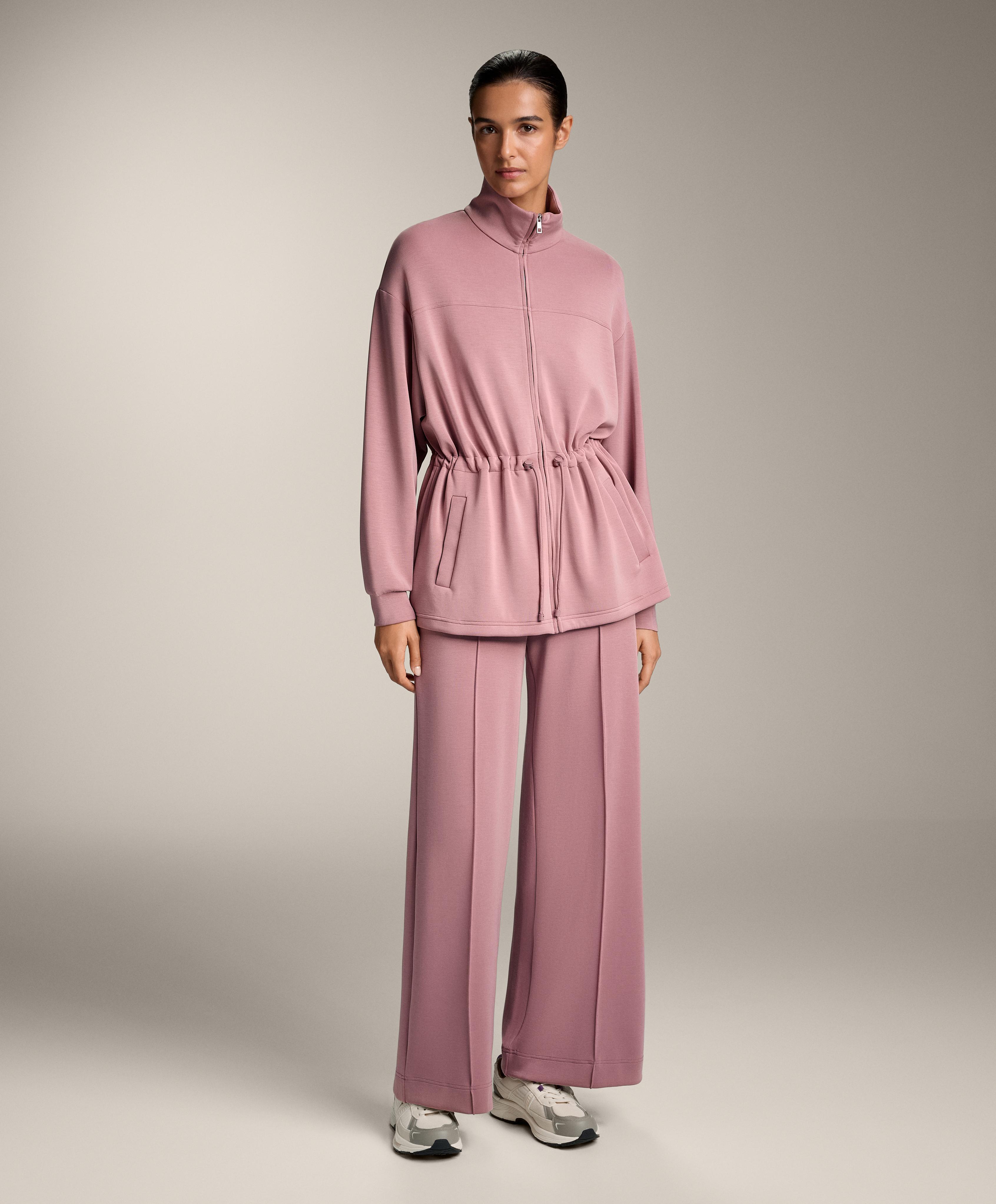 Pantalon droit à nervure avec modal au toucher doux - Soldes Pantalon droit à nervure avec modal au toucher doux - Soldes