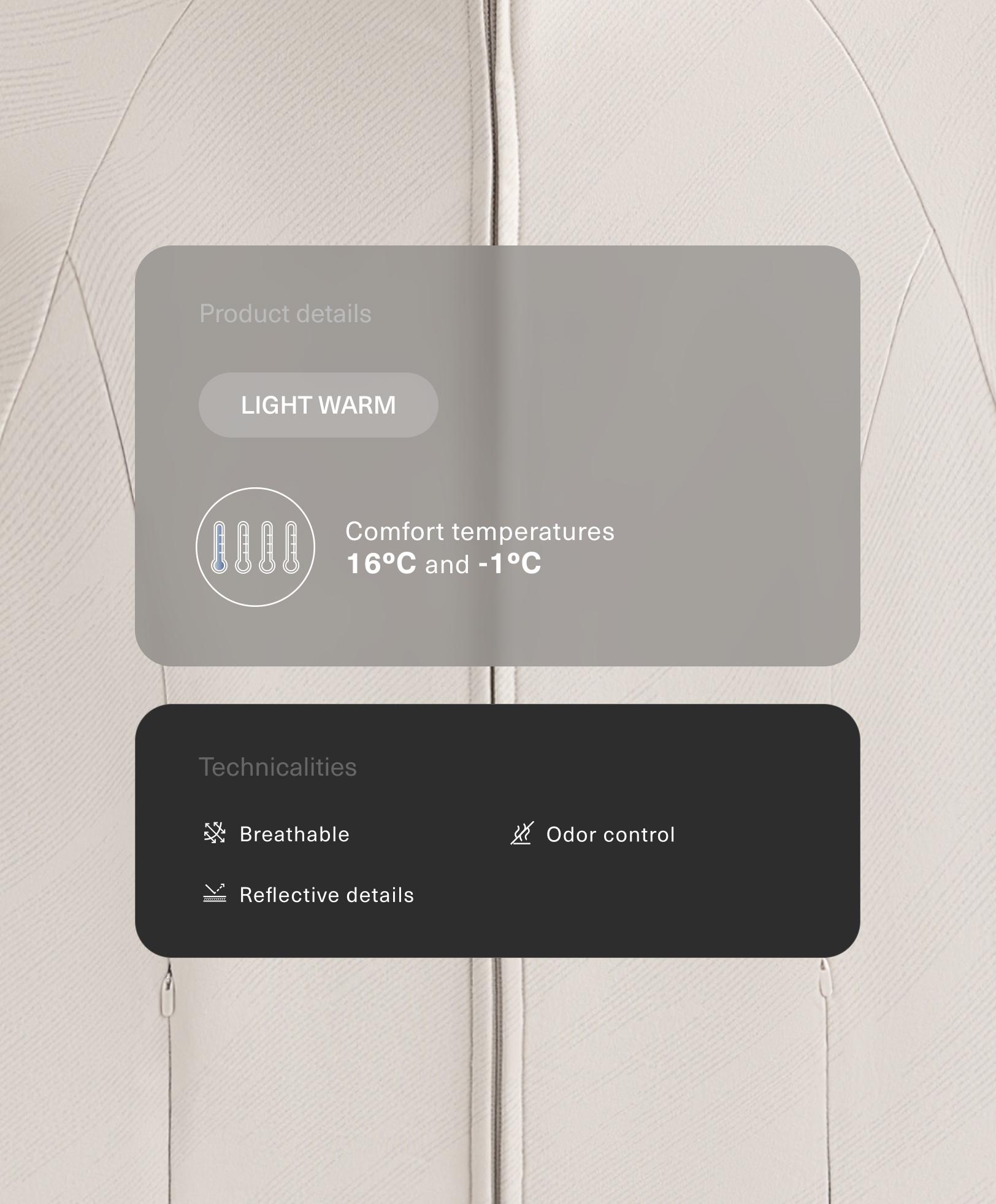 Light warm reflective technical jacket Light warm reflective technical jacket