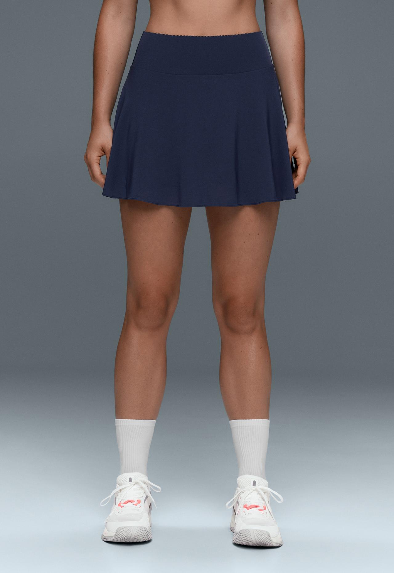 High rise Compressive skirt — NAVY BLUE