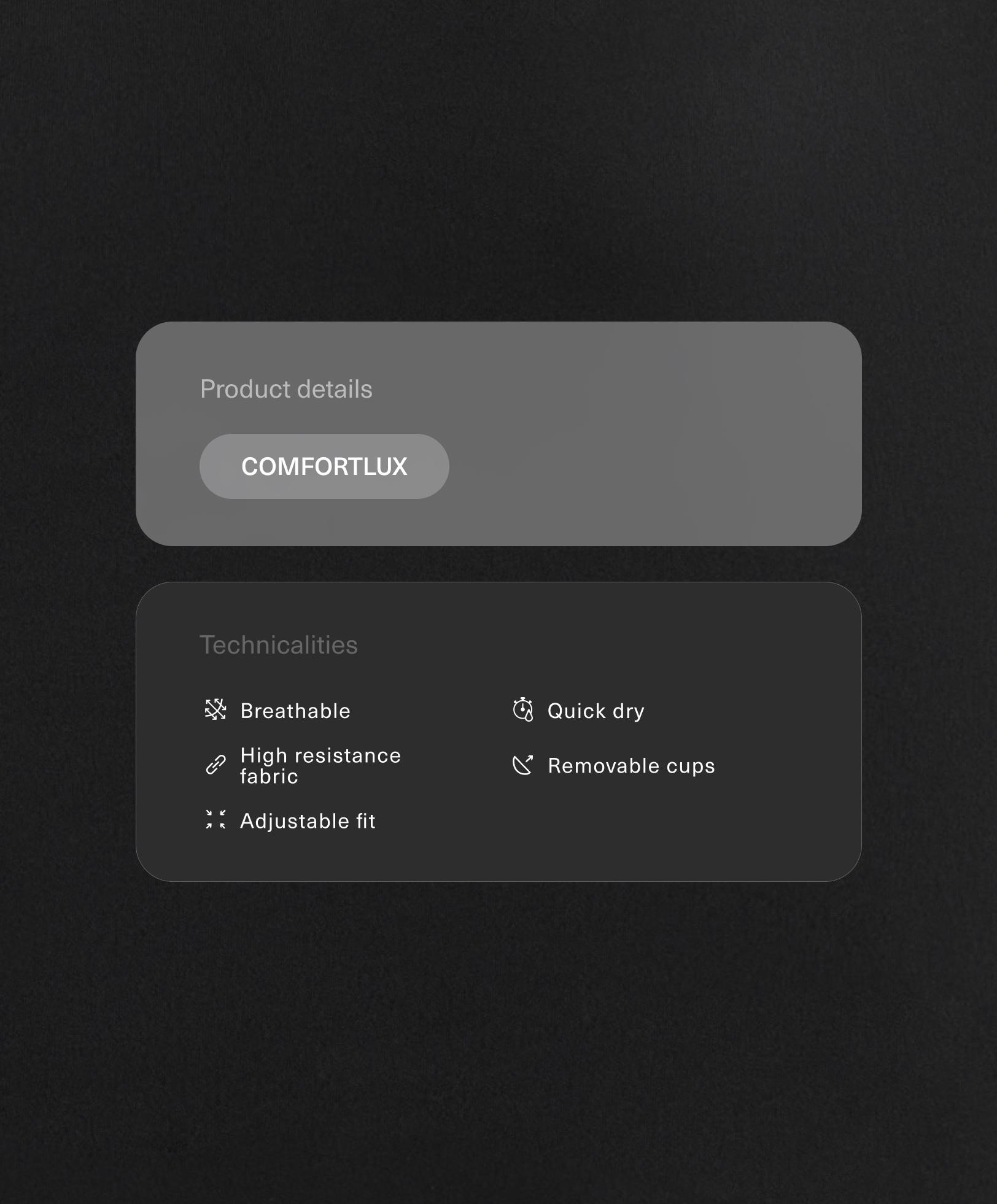 Comfortlux tank top with adjustable straps Comfortlux tank top with adjustable straps