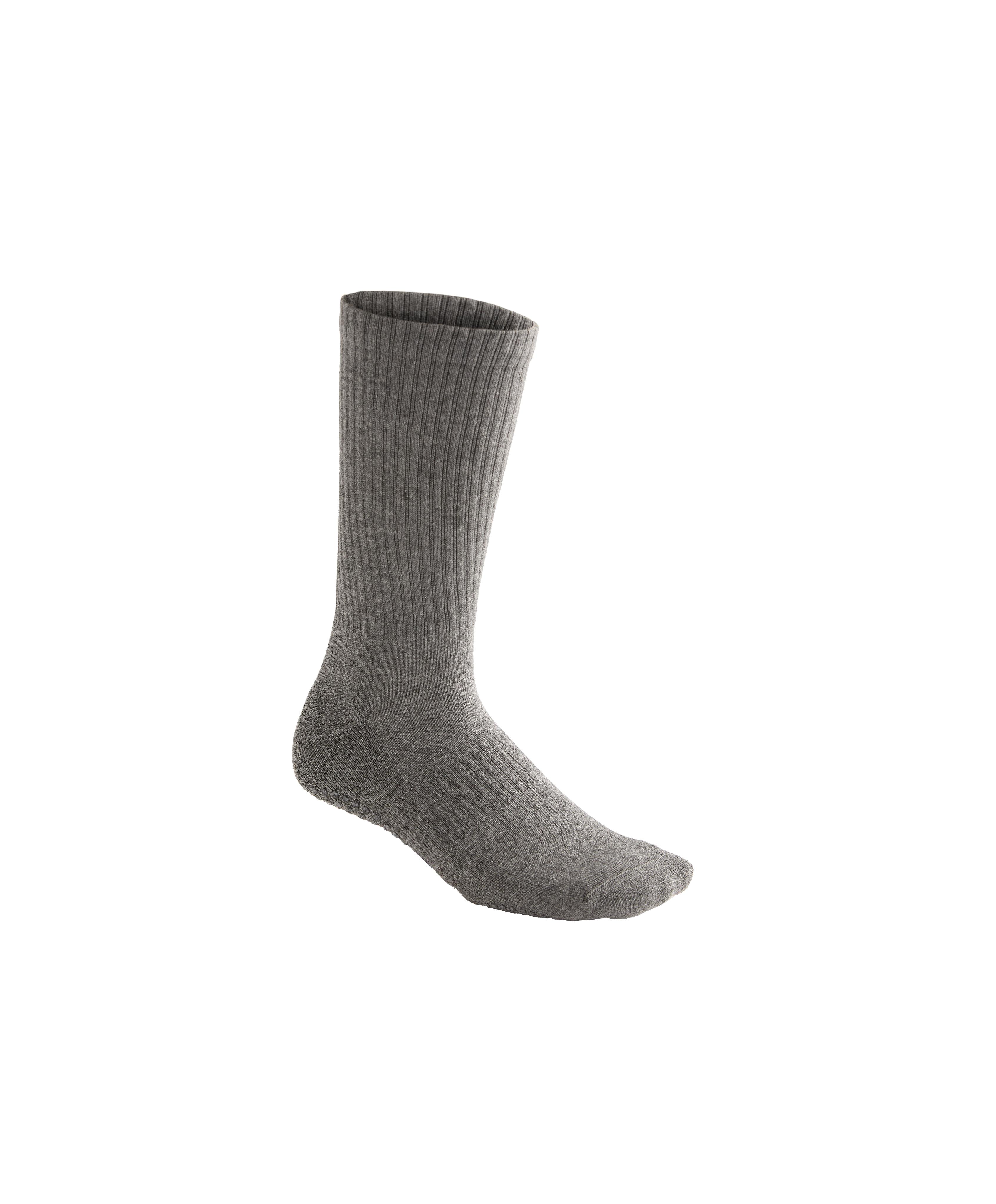 2 pairs of classic yoga and Pilates cotton blend socks — BLACK