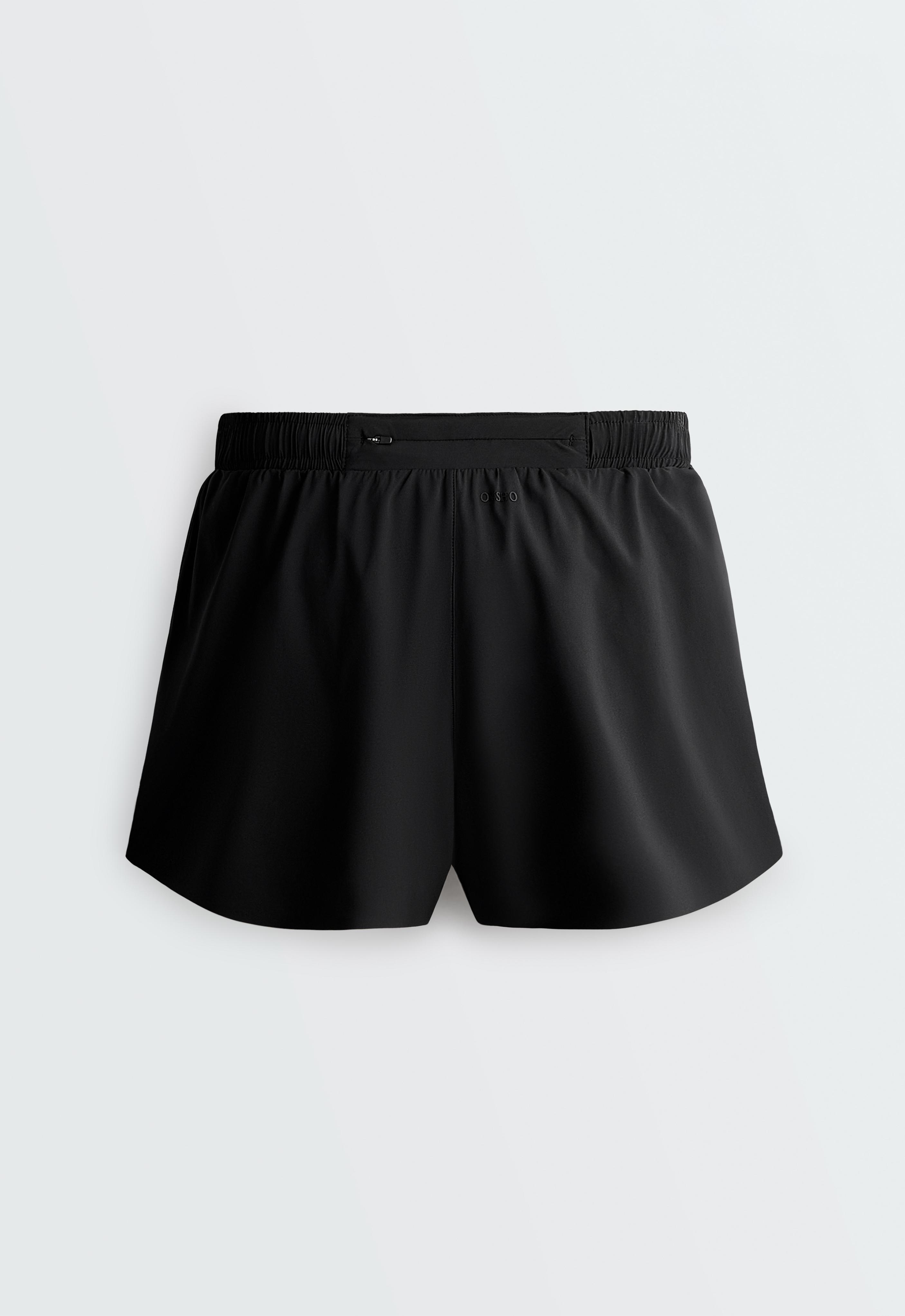 6cm mid-rise technical shorts — BLACK