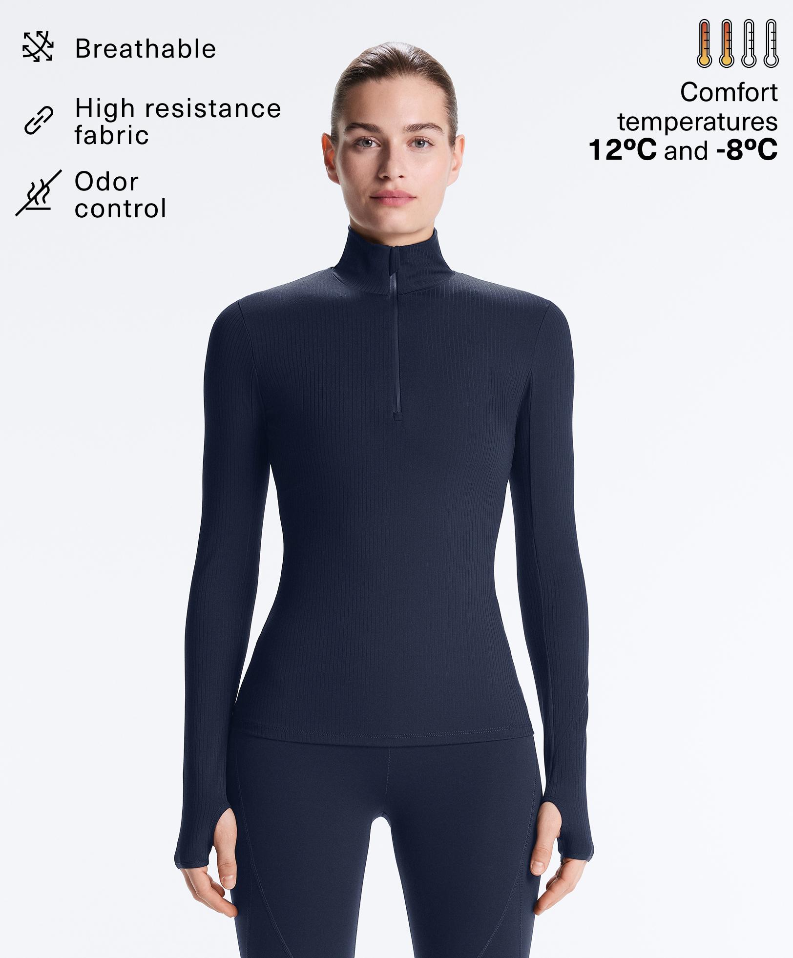 T-shirt thermique base layer rib - Soldes