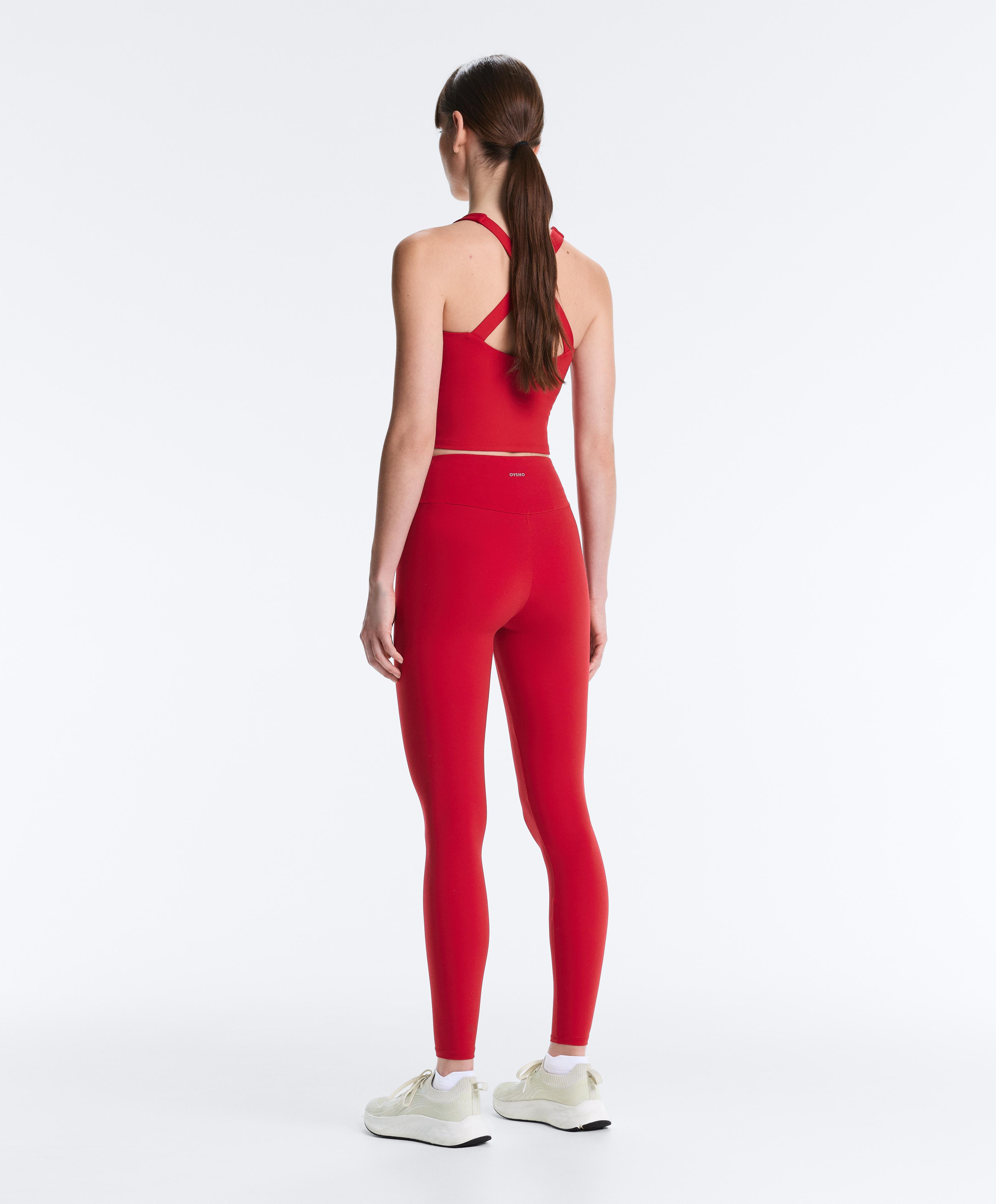 Comfortlux crossover back tank top — BRIGHT RED