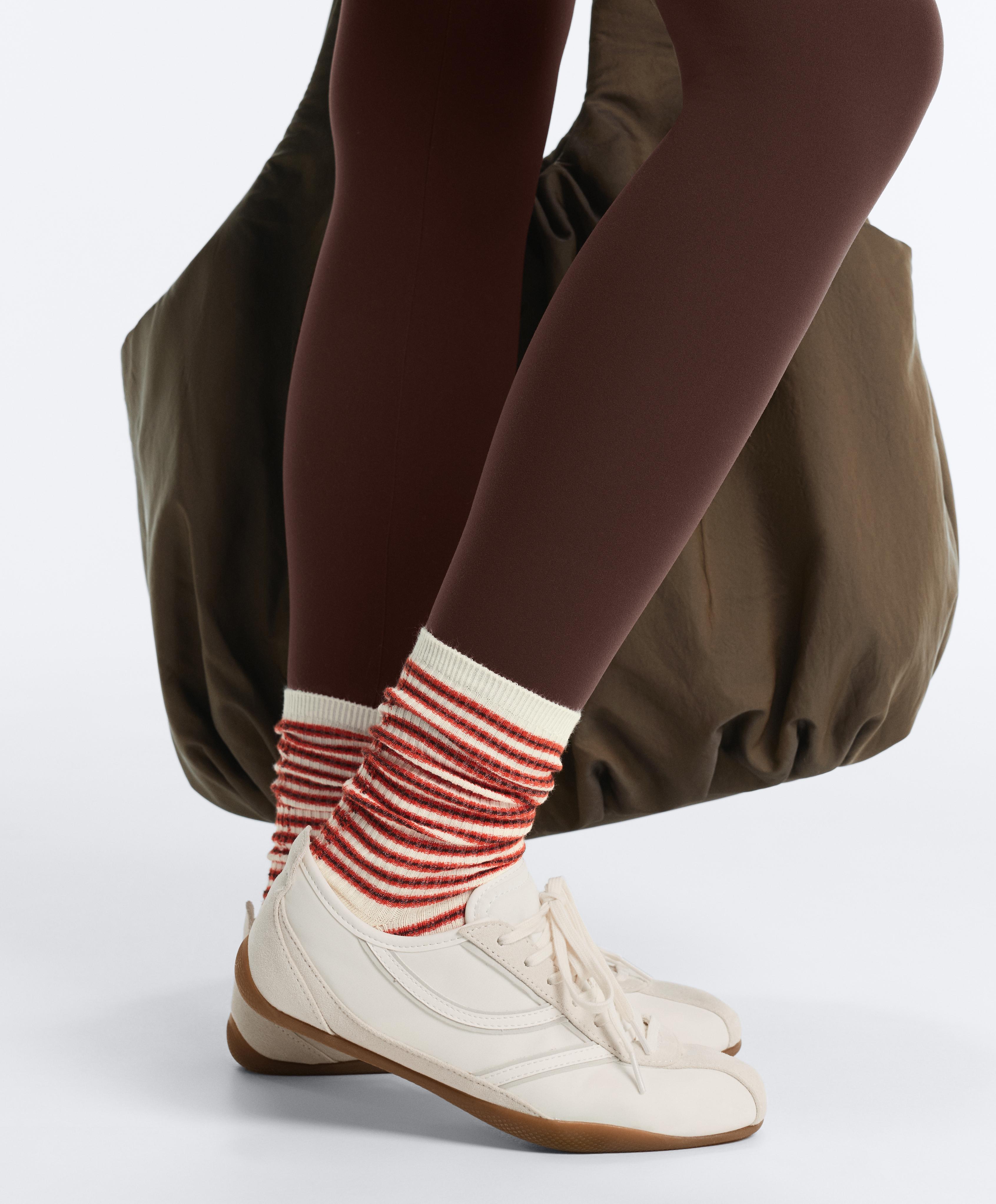 5 pairs of cotton blend classic socks — BRIGHT ORANGE
