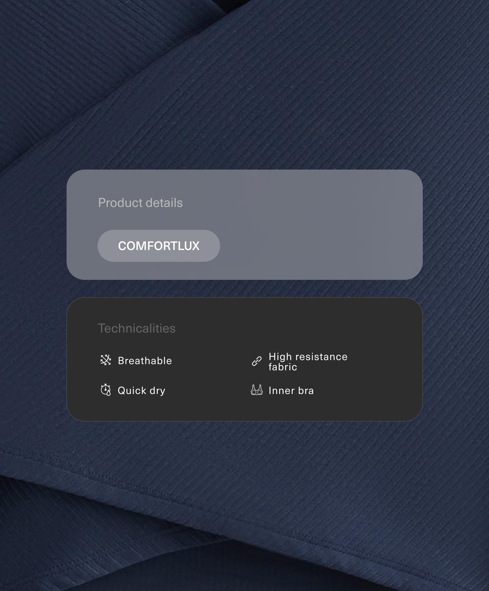 Tank top Comfortlux croisé à manches