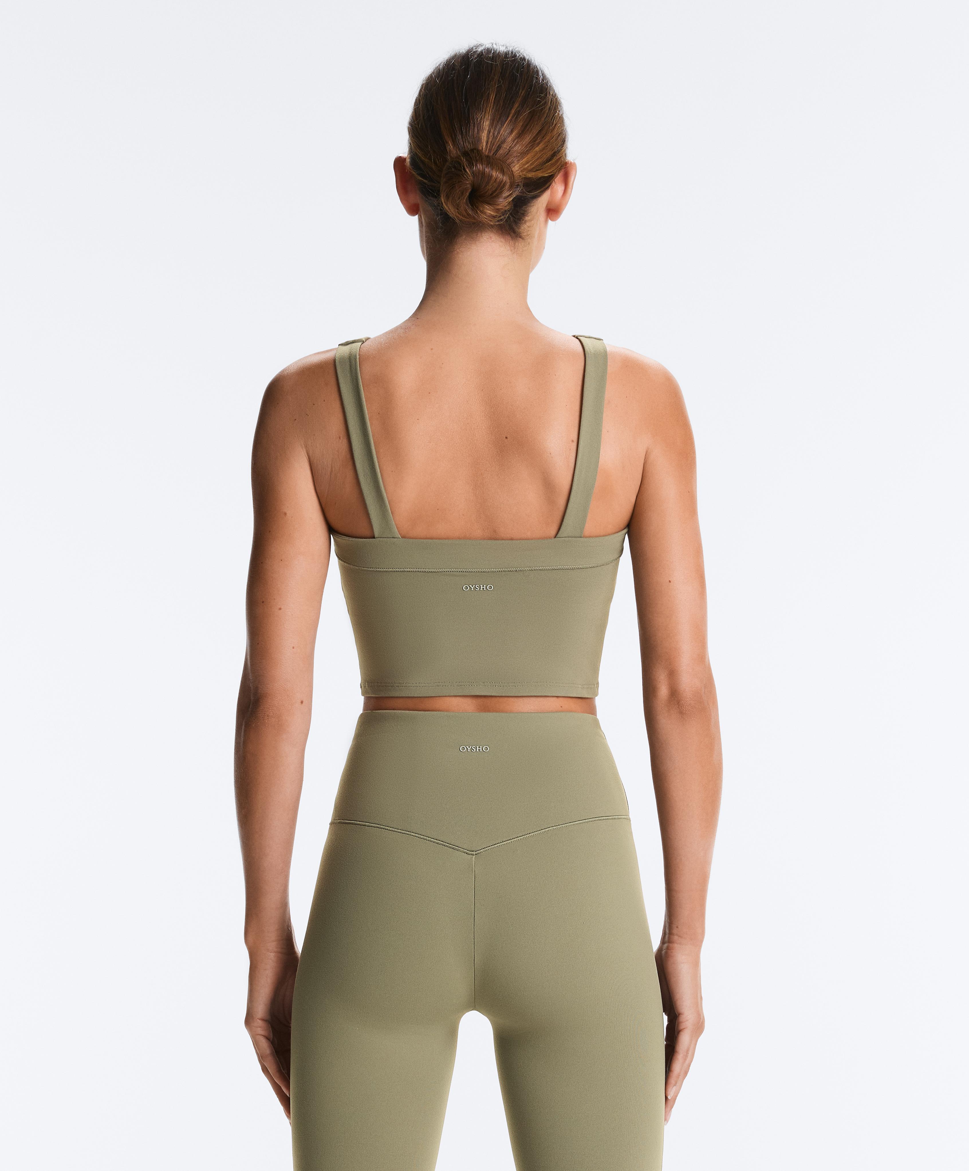 Evermove tank top with straps — WASHED KHAKI