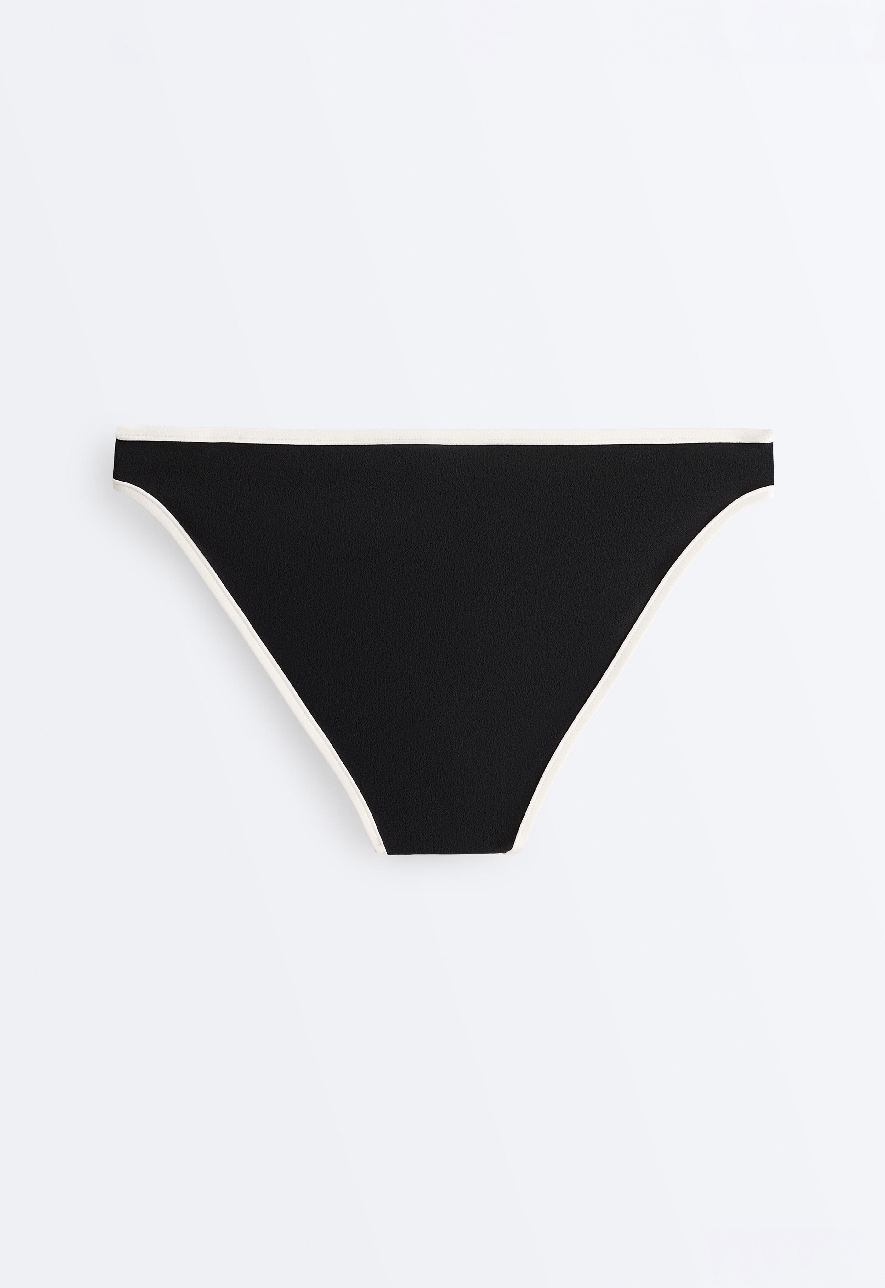 Contrast trim classic bikini briefs — BLACK