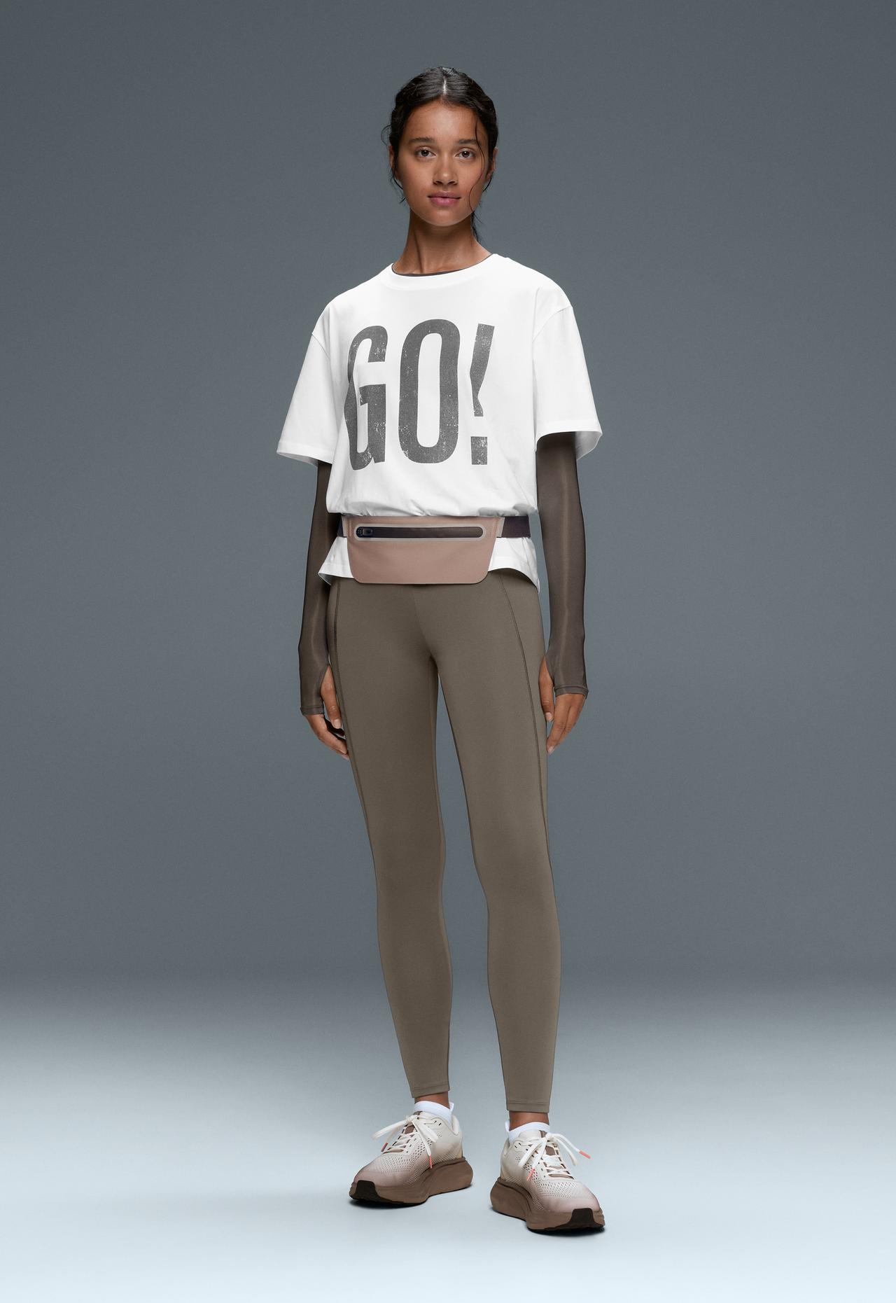 Boxy Fit cotton T-shirt with print — WHITE