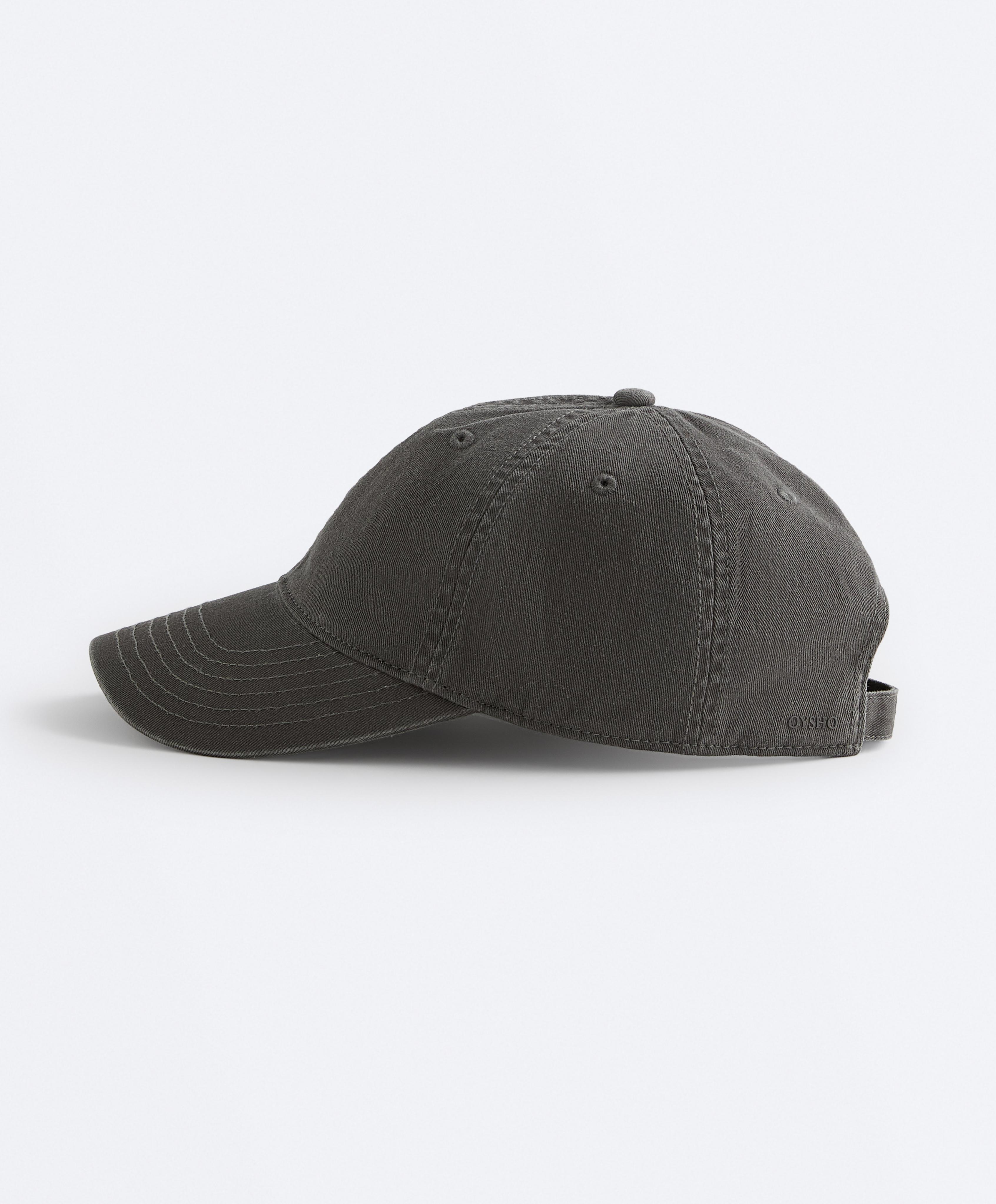 Washed-effect 100% cotton cap — GUNPOWDER