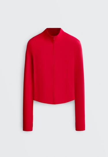 Short Light Touch technical jacket — STRONG RED 7