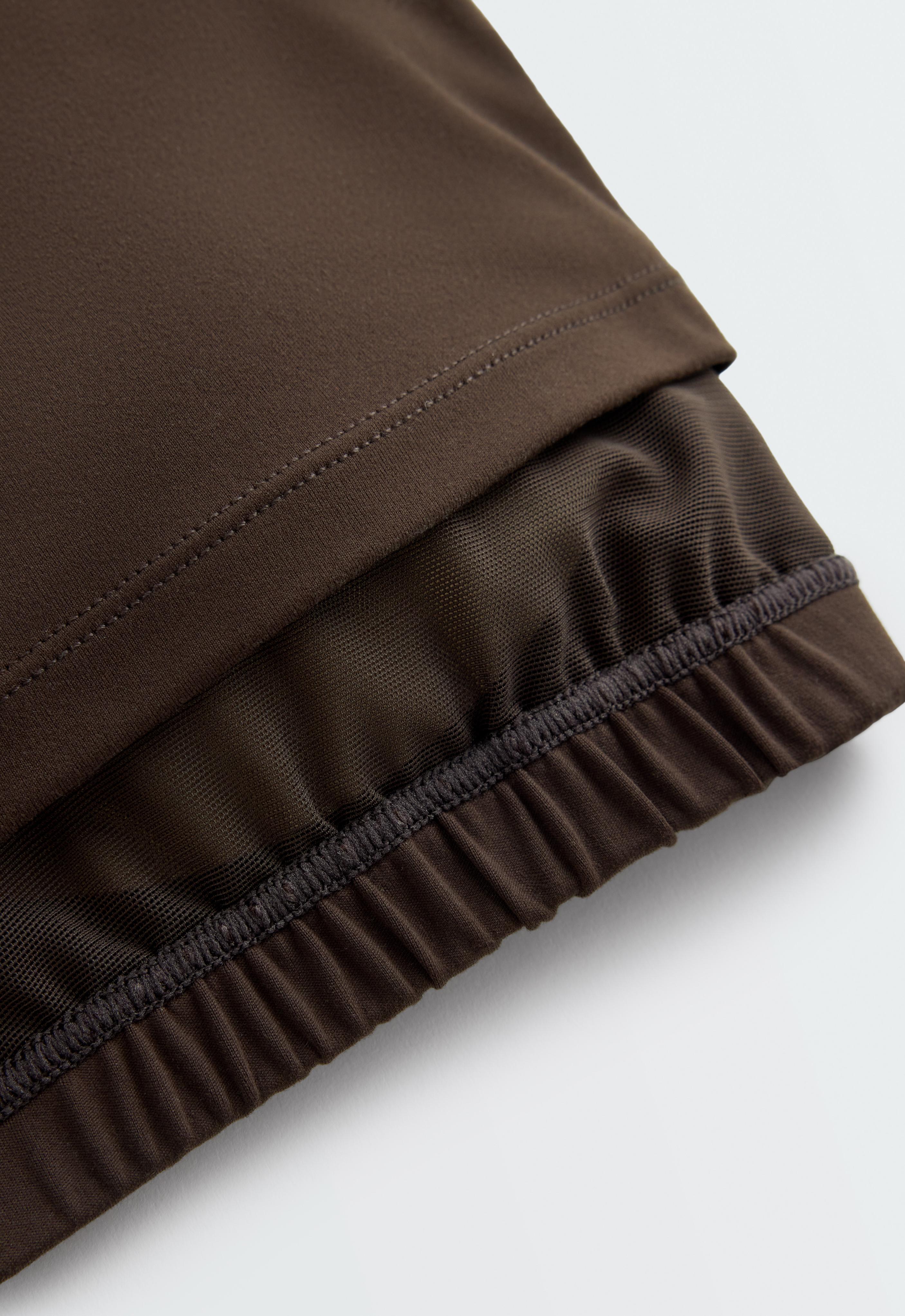 Comfortlux crossover strap tank top — DARK BROWN